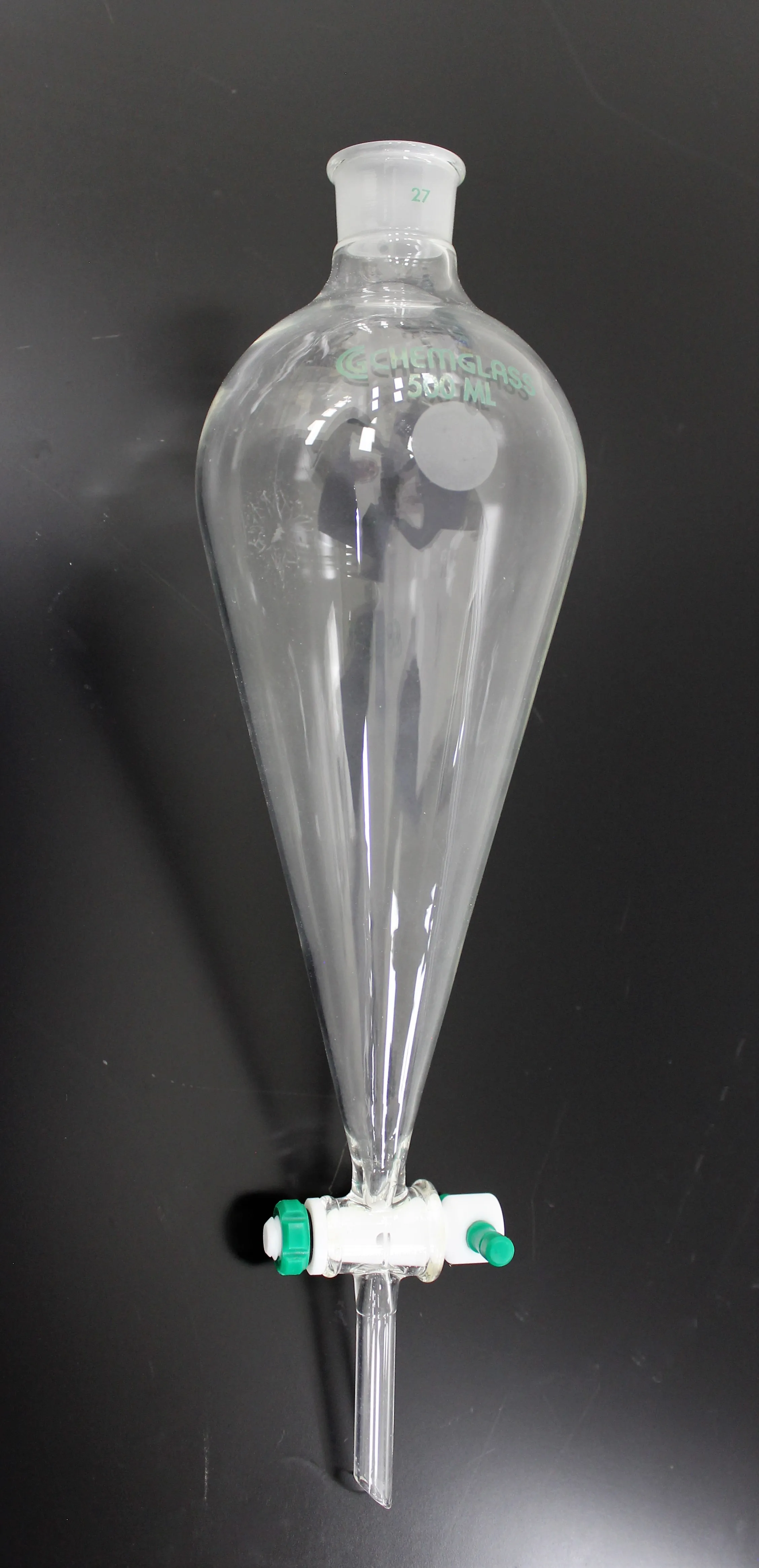 CHEMGLASS Teardrop Funnels Box of 11pcs: 125ml, 250ml, 500ml, 1000ml and 2000ml