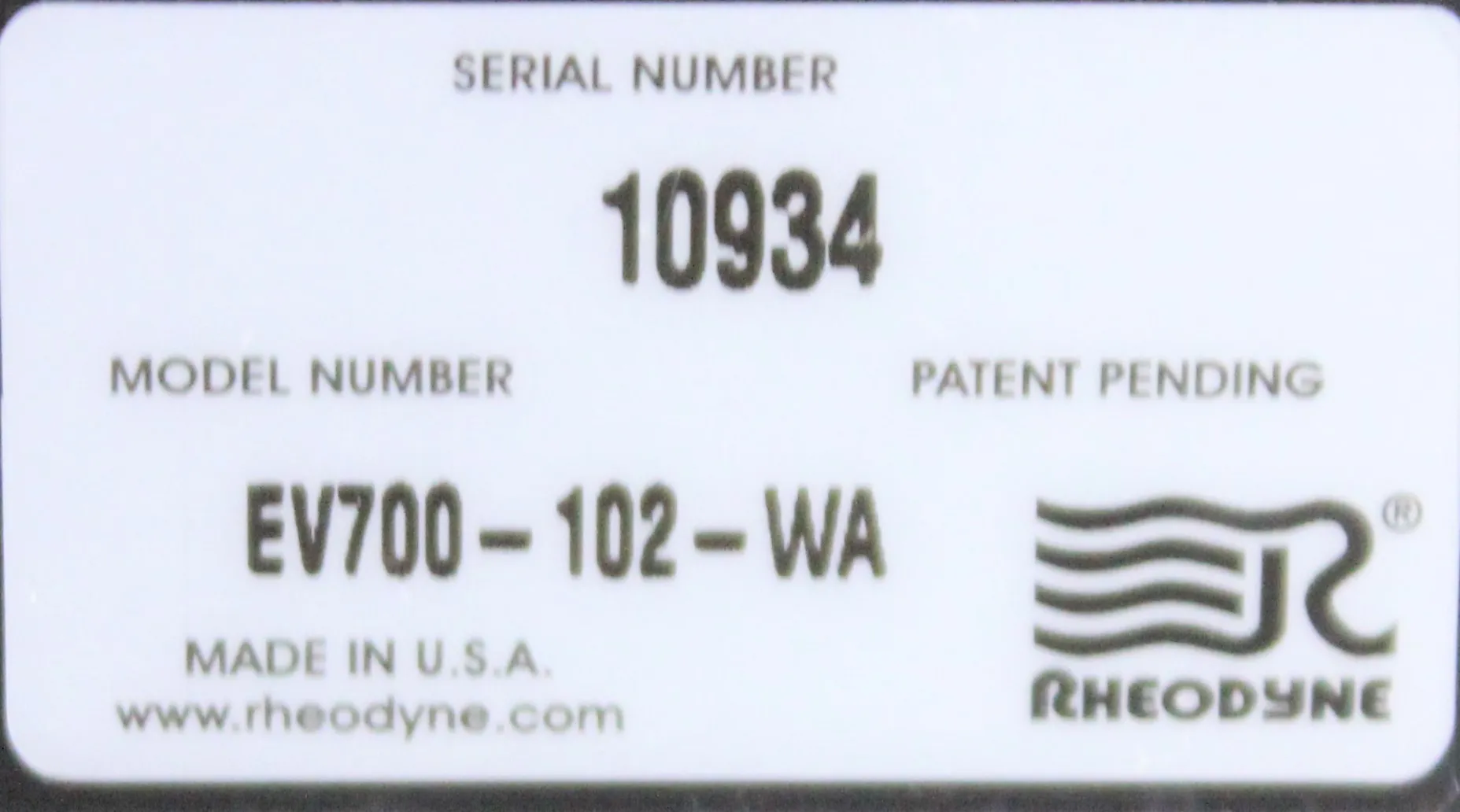 Rheodyne EV700-102-WA Automated Switching Valve