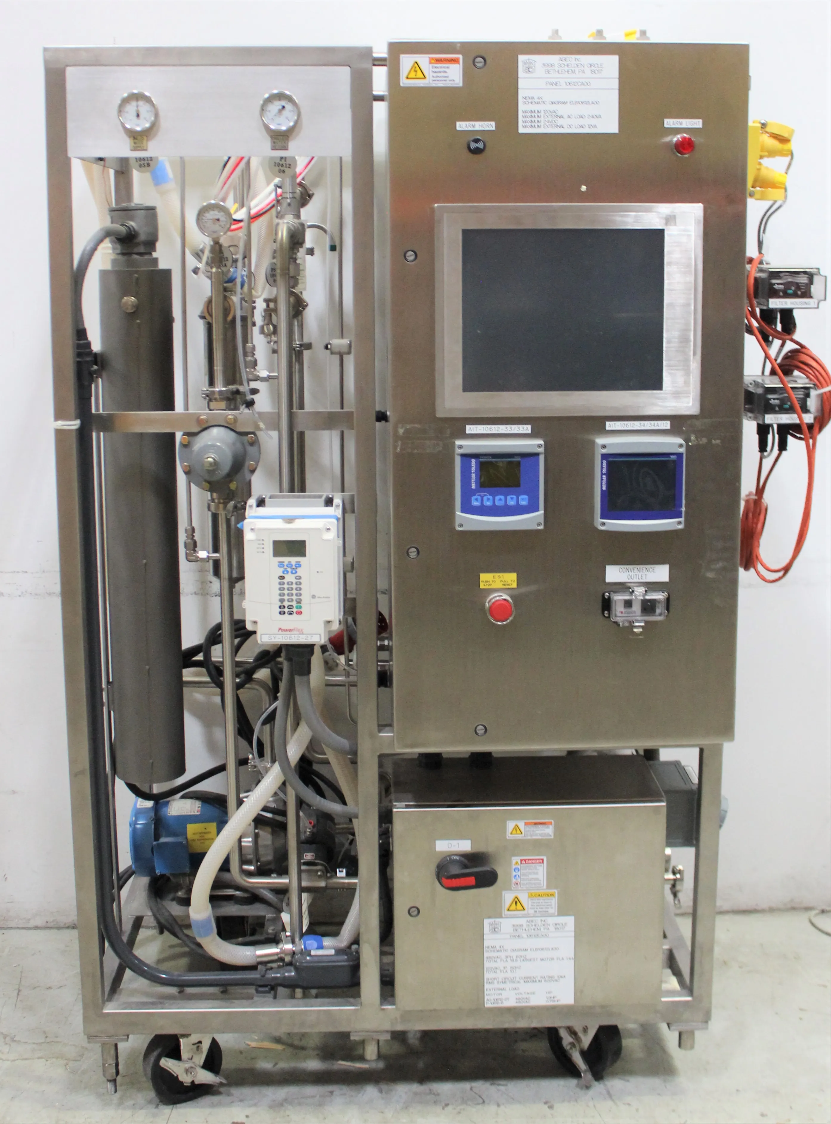 ABEC Skid Mounted Fermentation Controller