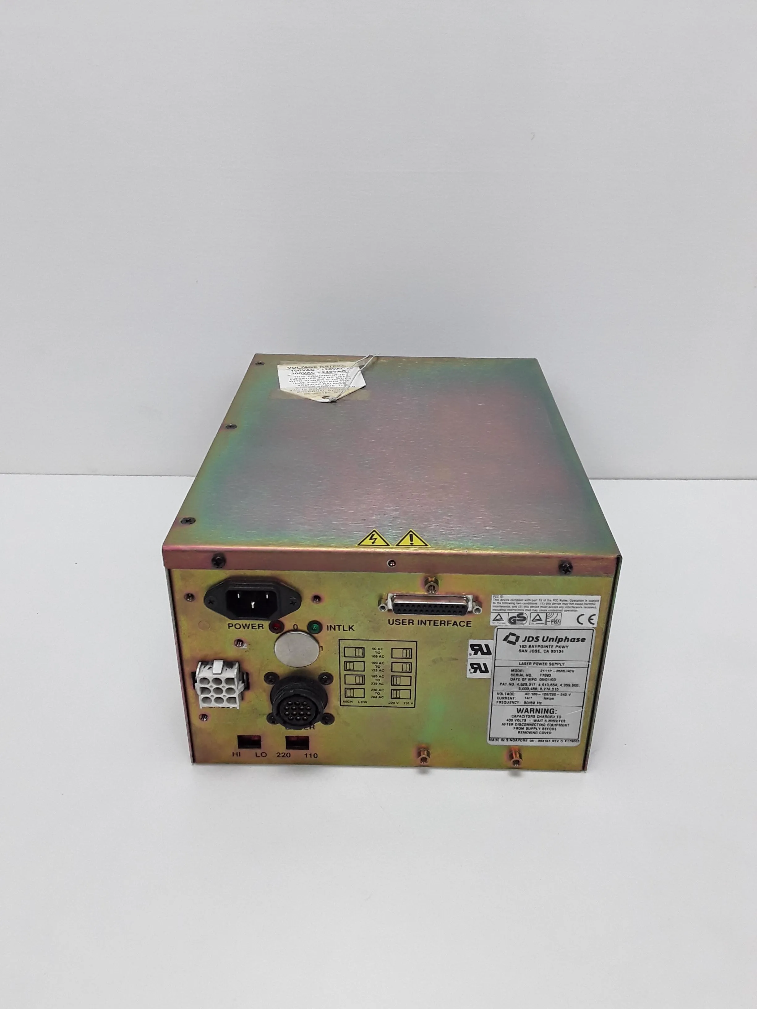 JDS Uniphase LASER POWER SUPPLY 211P-25MLHCH