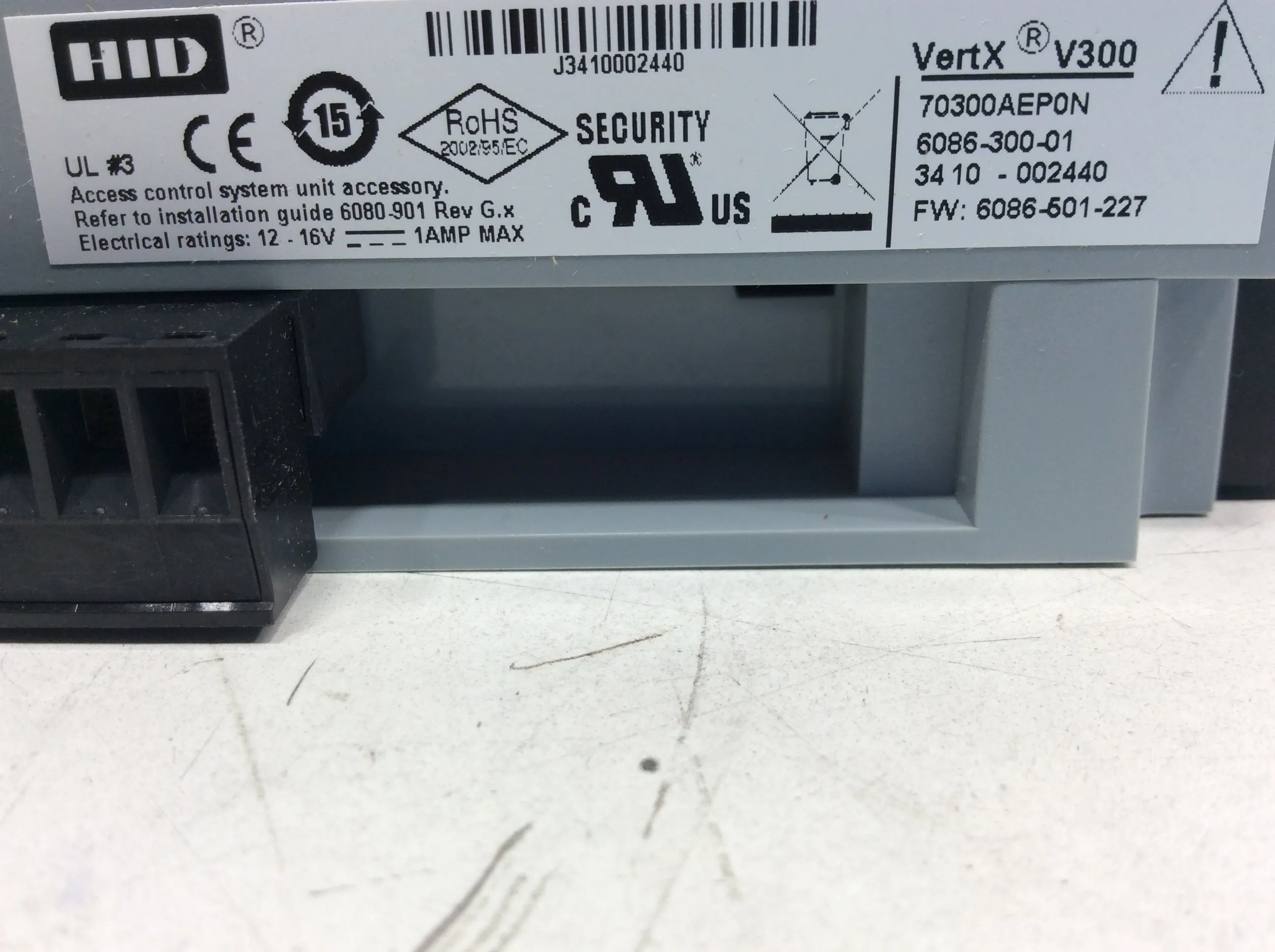 VertX V300 Output Control Interface 70300AEP0N