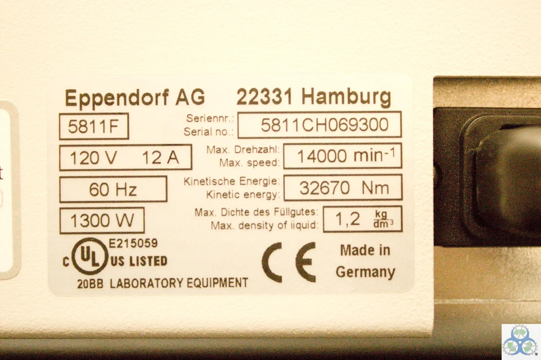 Eppendorf Refrigerated Benchtop Centrifuge 5810 R