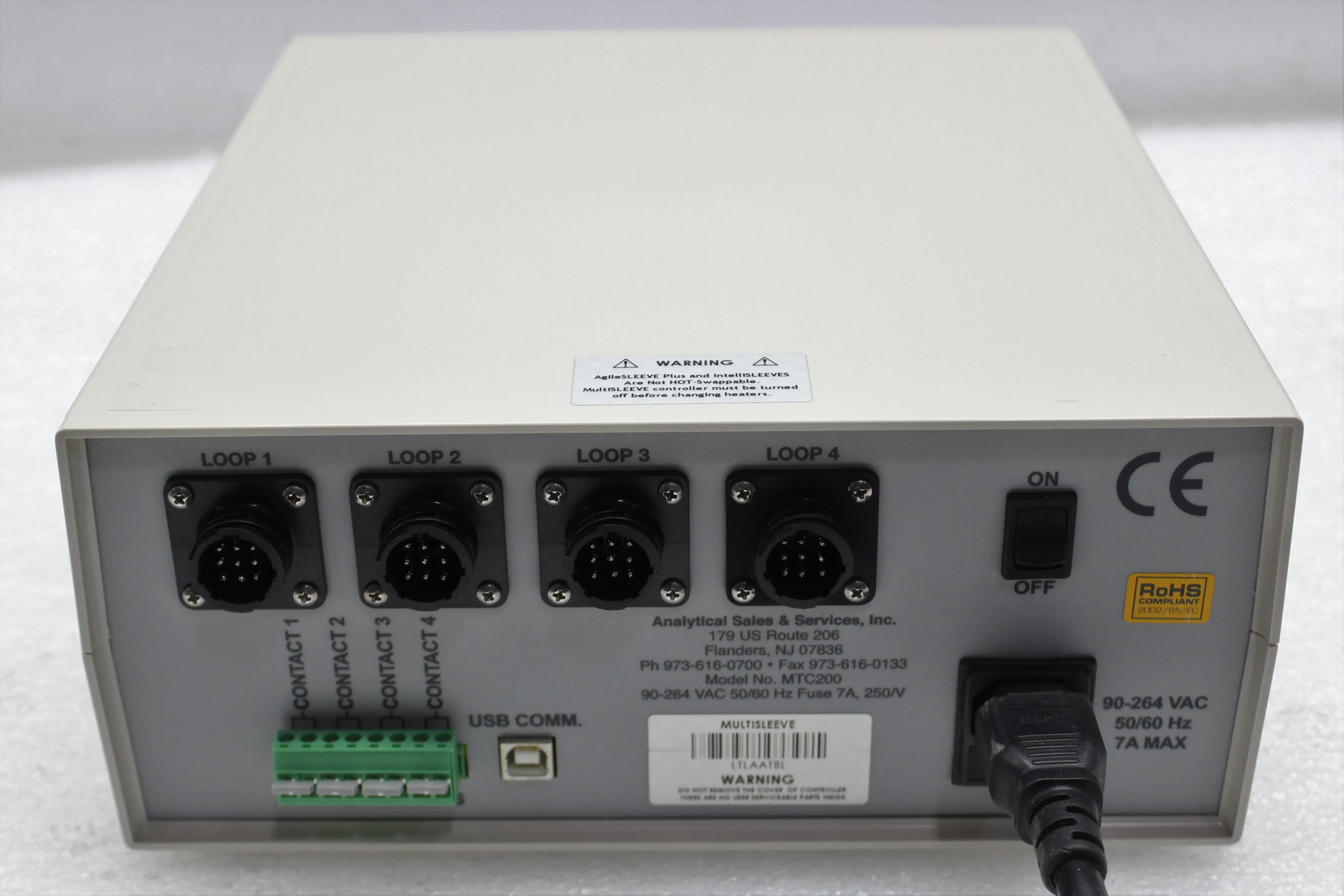 Analytical Sales & Products MultiSLEEVE MTC200 Controller