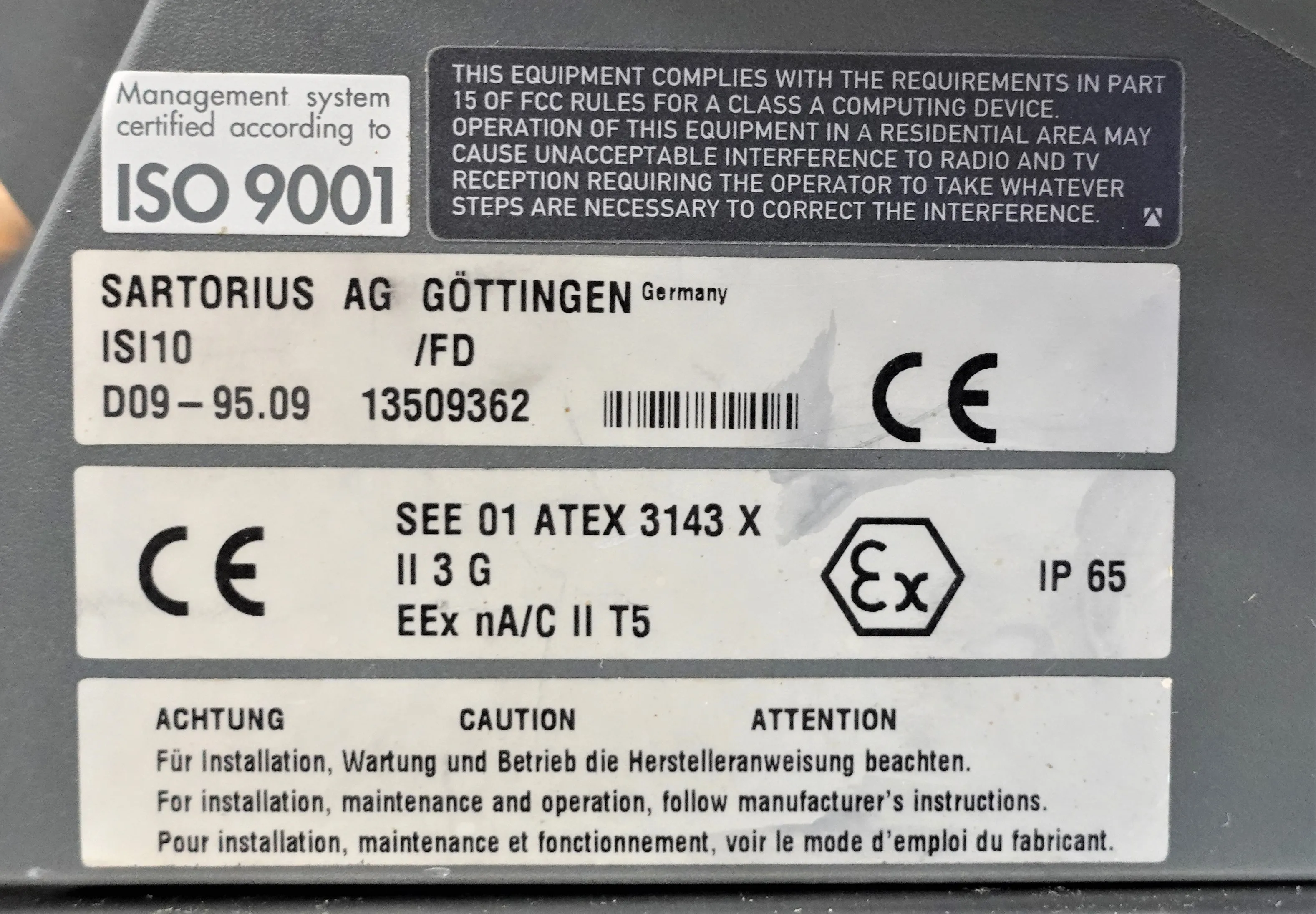 Sartorius CAH1G-150IG-HCE Bench Scale