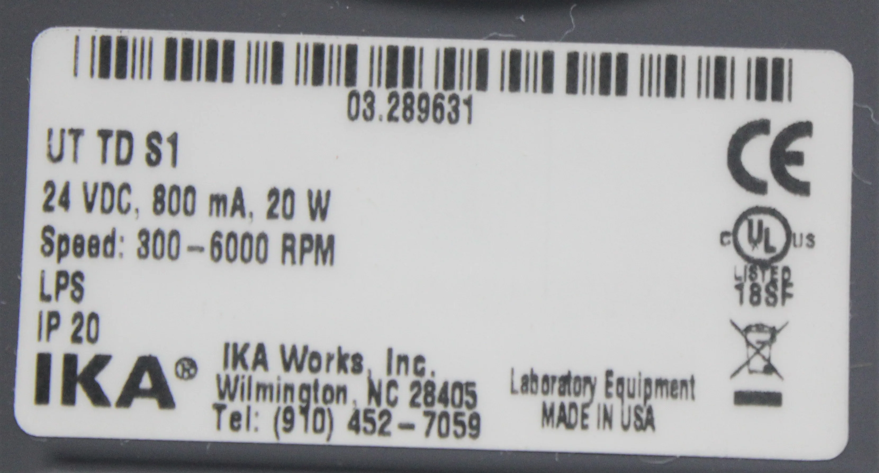 IKA ULTRA-TURRAX Tube Drive for Personal Genome Machine System