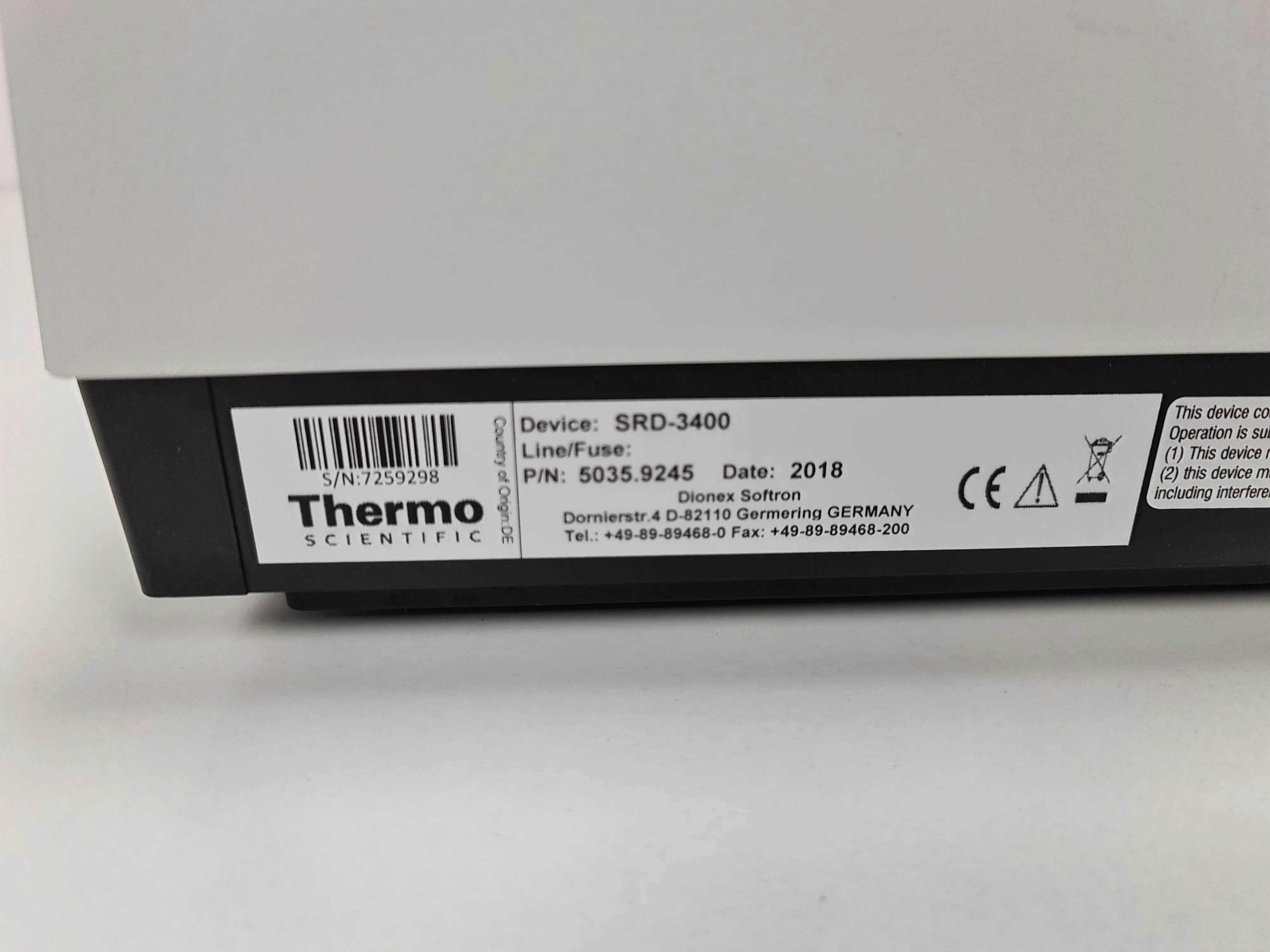 Thermo Scientific Dionex SRD-3400 Solvent Racks with Degassers for UltiMate 3000 Pumps