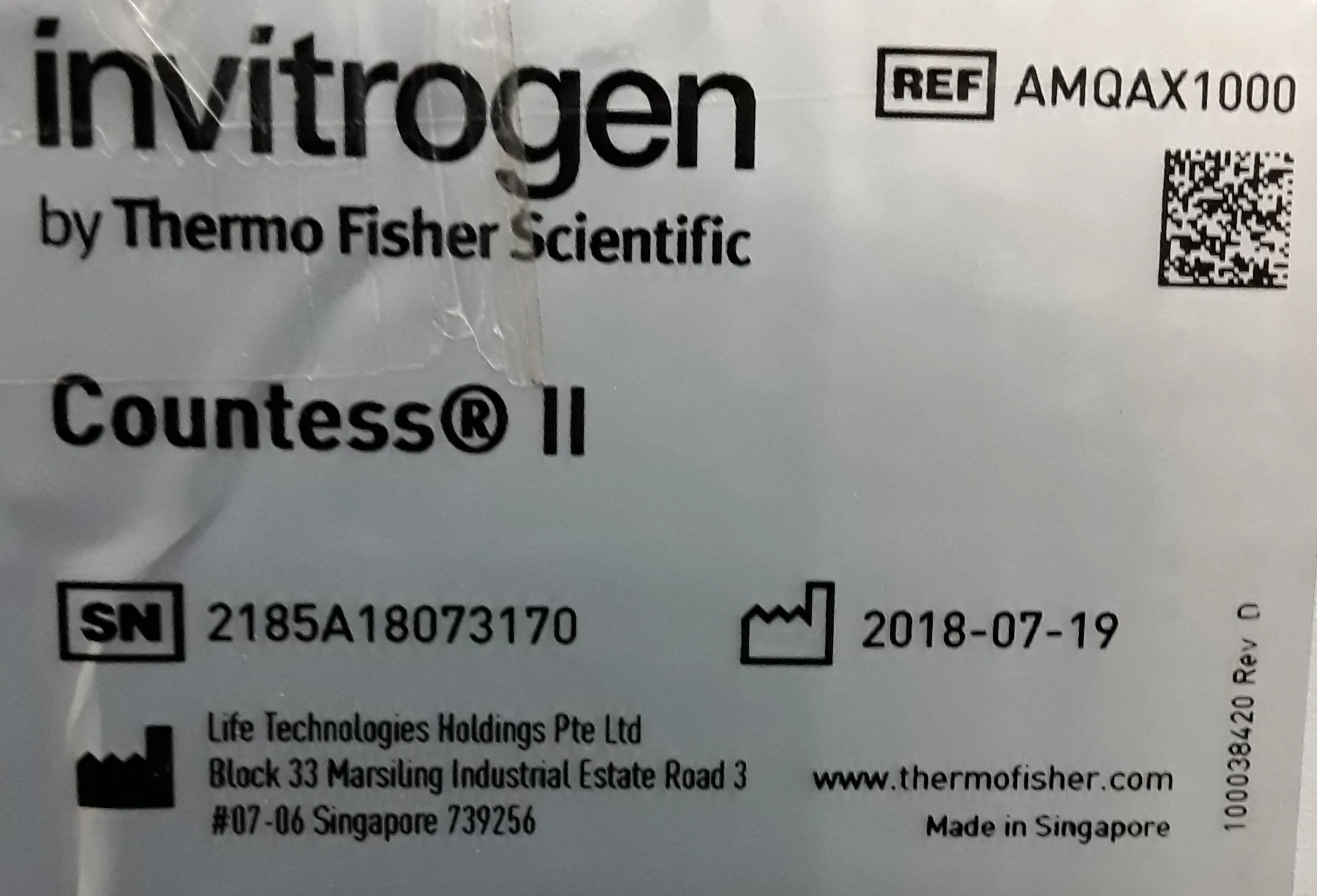 Invitrogen AMQAX1000 Countess II FL Automated Cell Counter