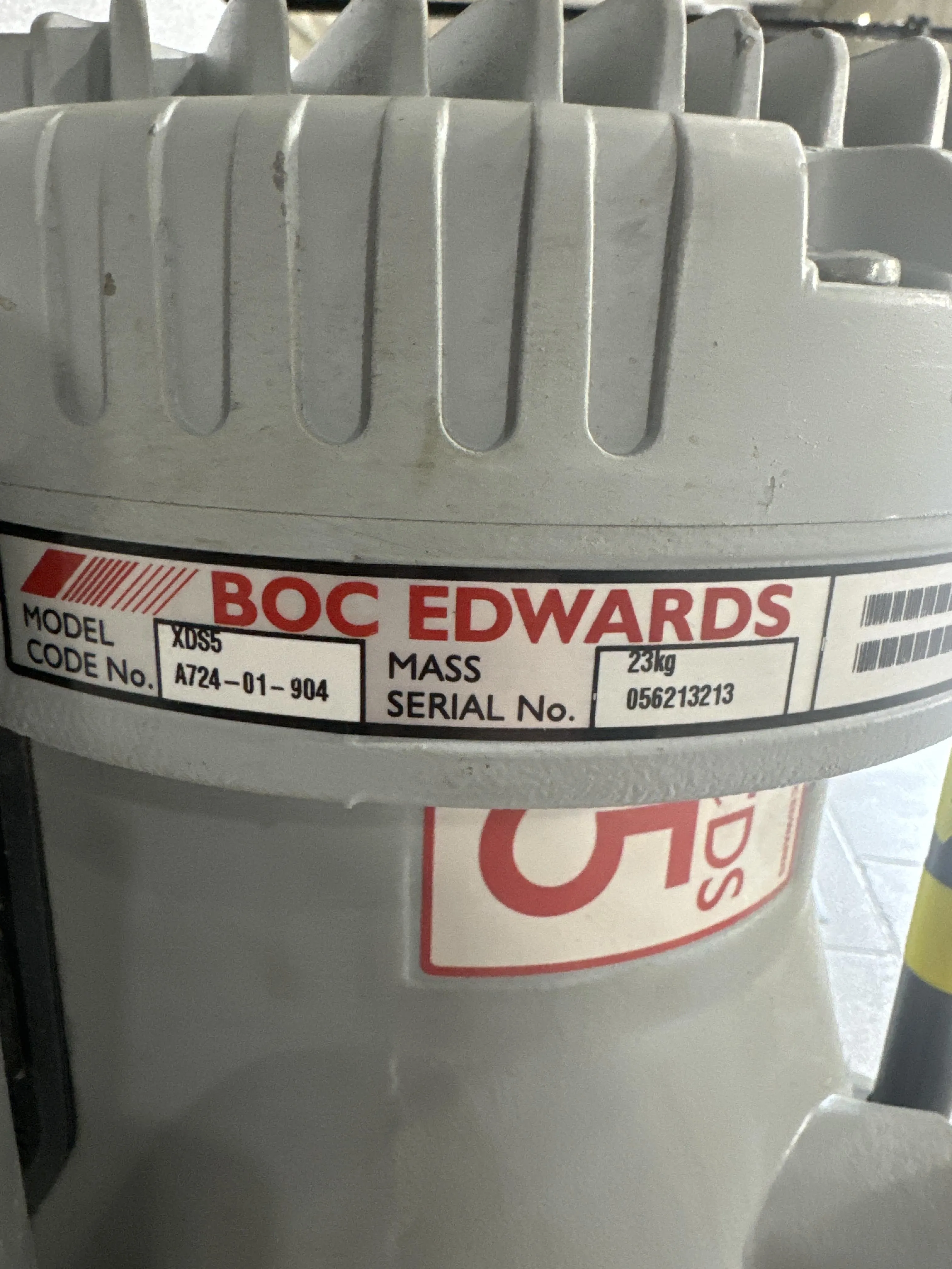 Used Edwards GeneVac BOC XDS5 Dry Scroll Vacuum Pump 120V 60Hz