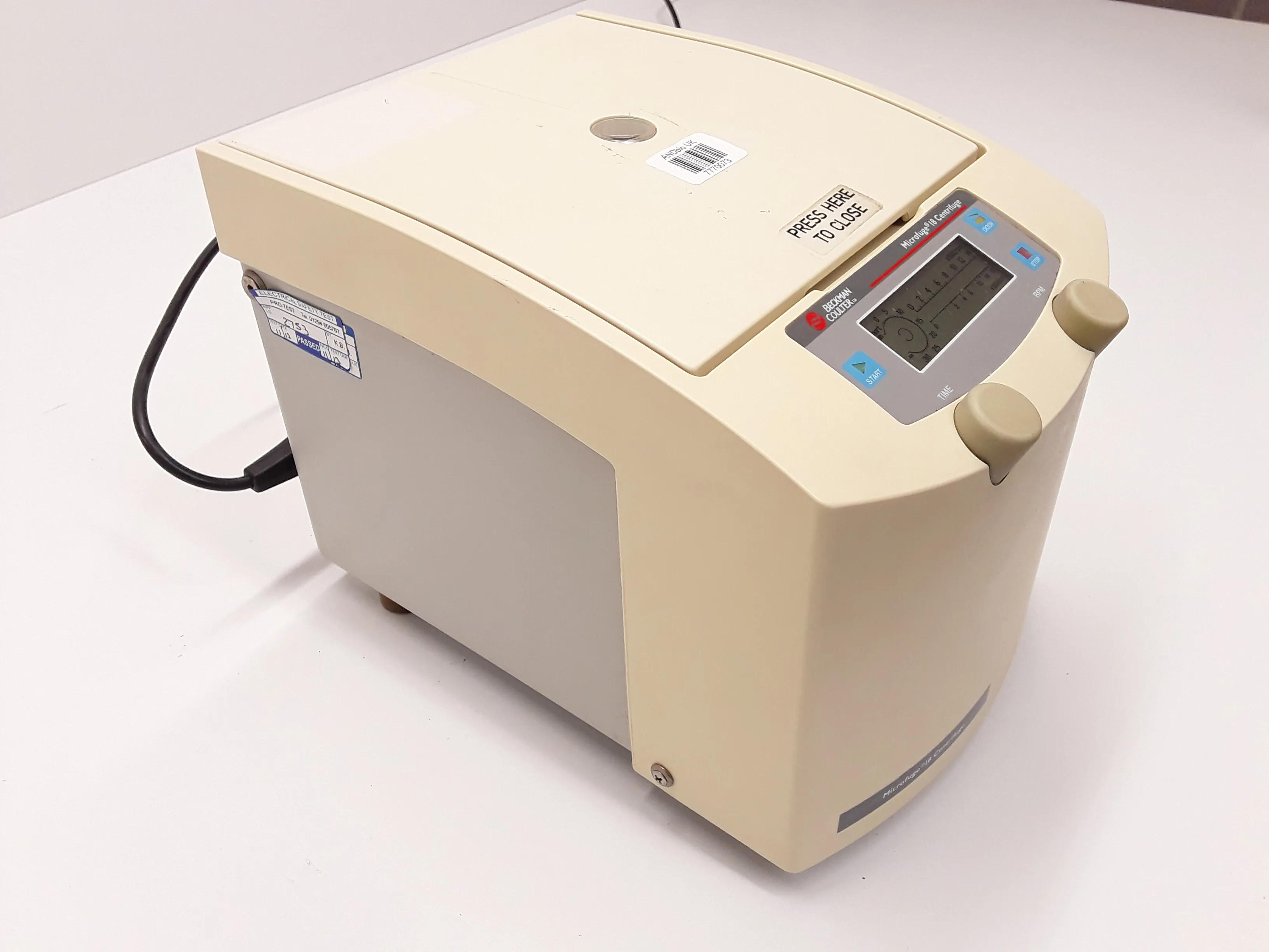 Beckman Coulter 367161 18 Microcentrifuge with F241.5P Rotor 14,000 RPM