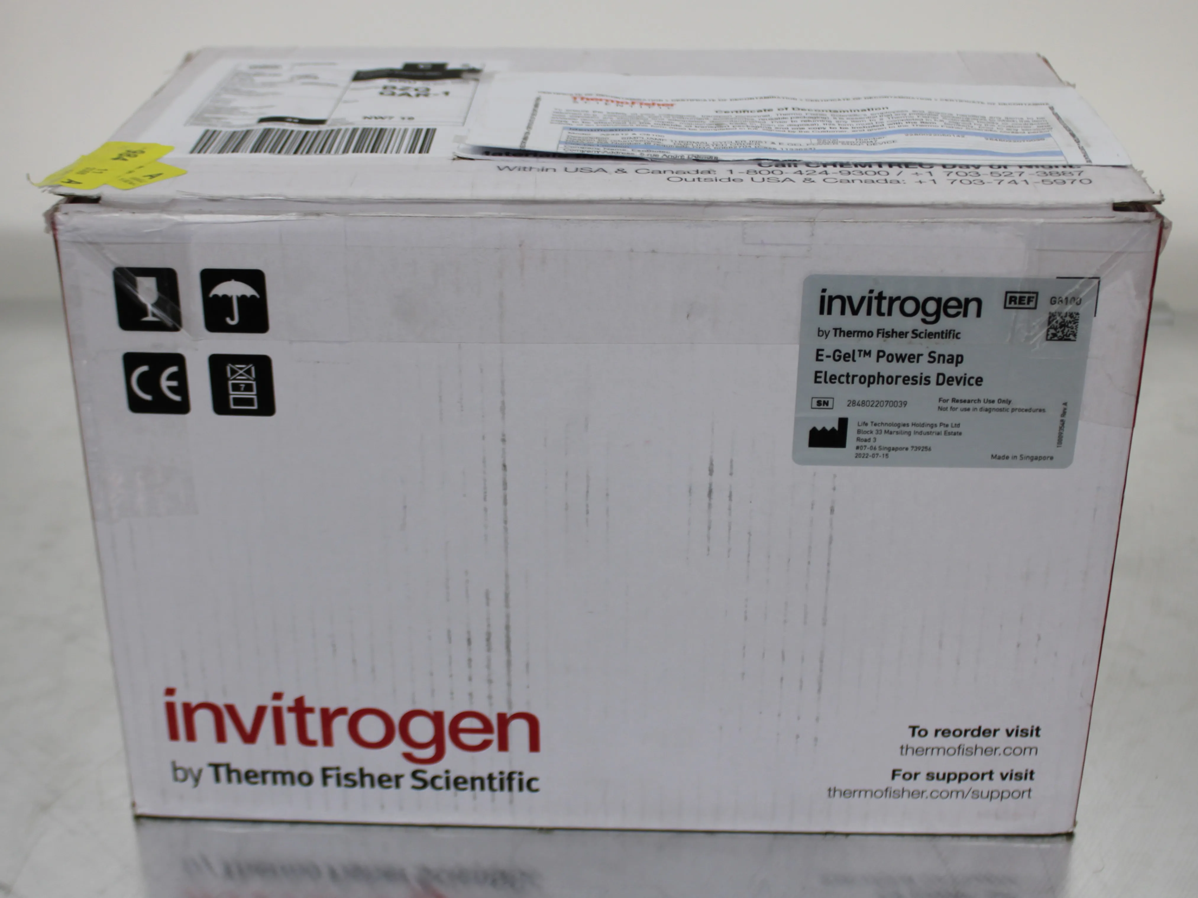 Invitrogen E-Gel Power Snap Electrophoresis Device G8100