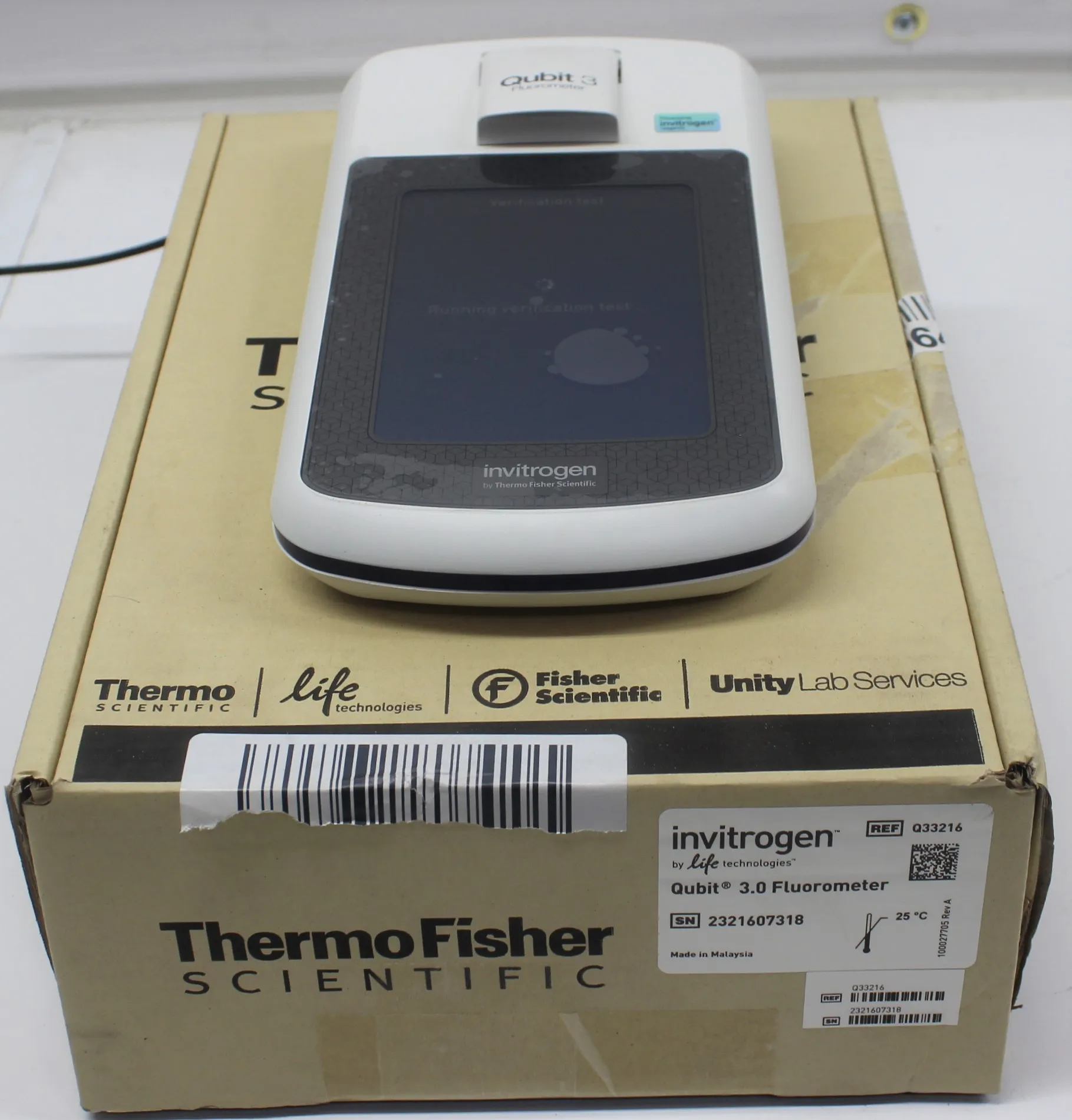 Invitrogen Q33216 Qubit 3 Fluorometer DNA RNA Protein Quantitation Assay 30-Day Warranty