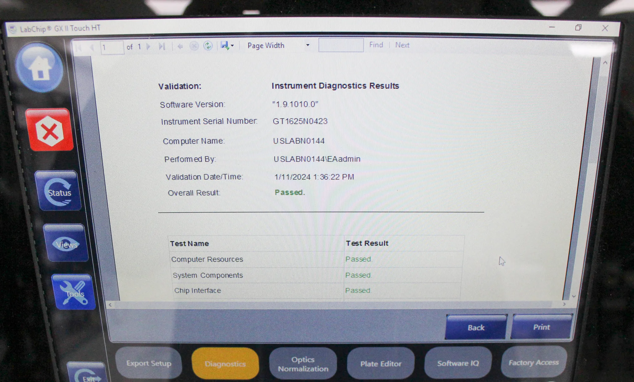 Perkin Elmer LabChip GX II Touch HT Protein Characterization System