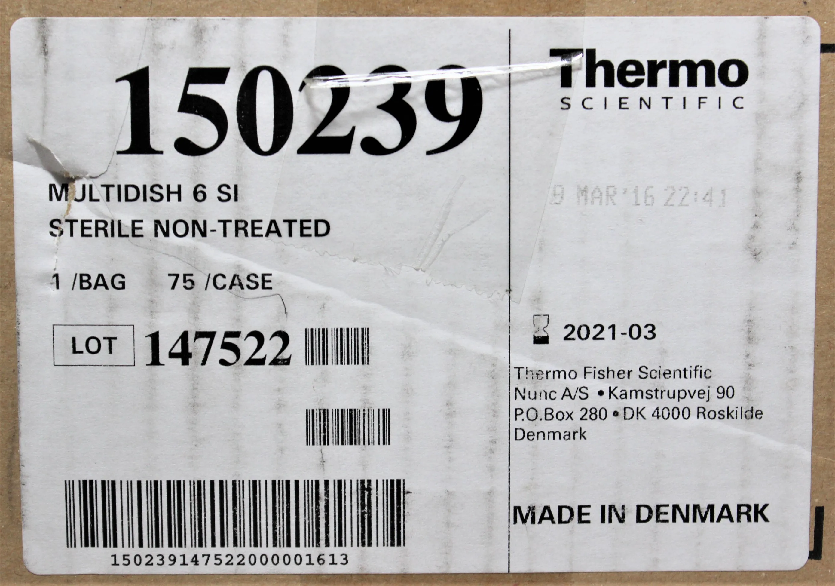 Thermo Scientific 6 SI Sterile Non-Treated Multidishes 150239