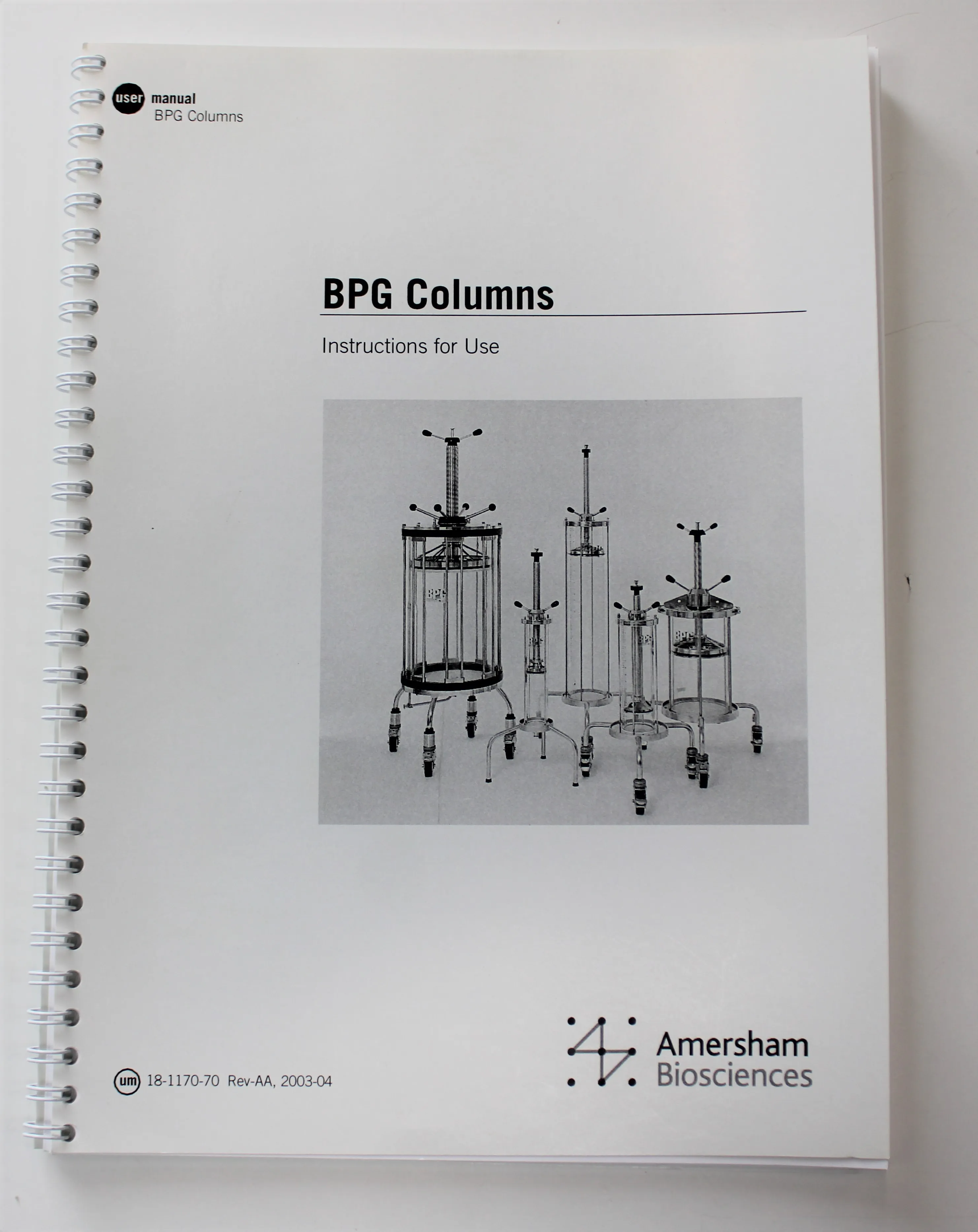 Amersham Biosciences BPG Chromatography Column 18-1170-70