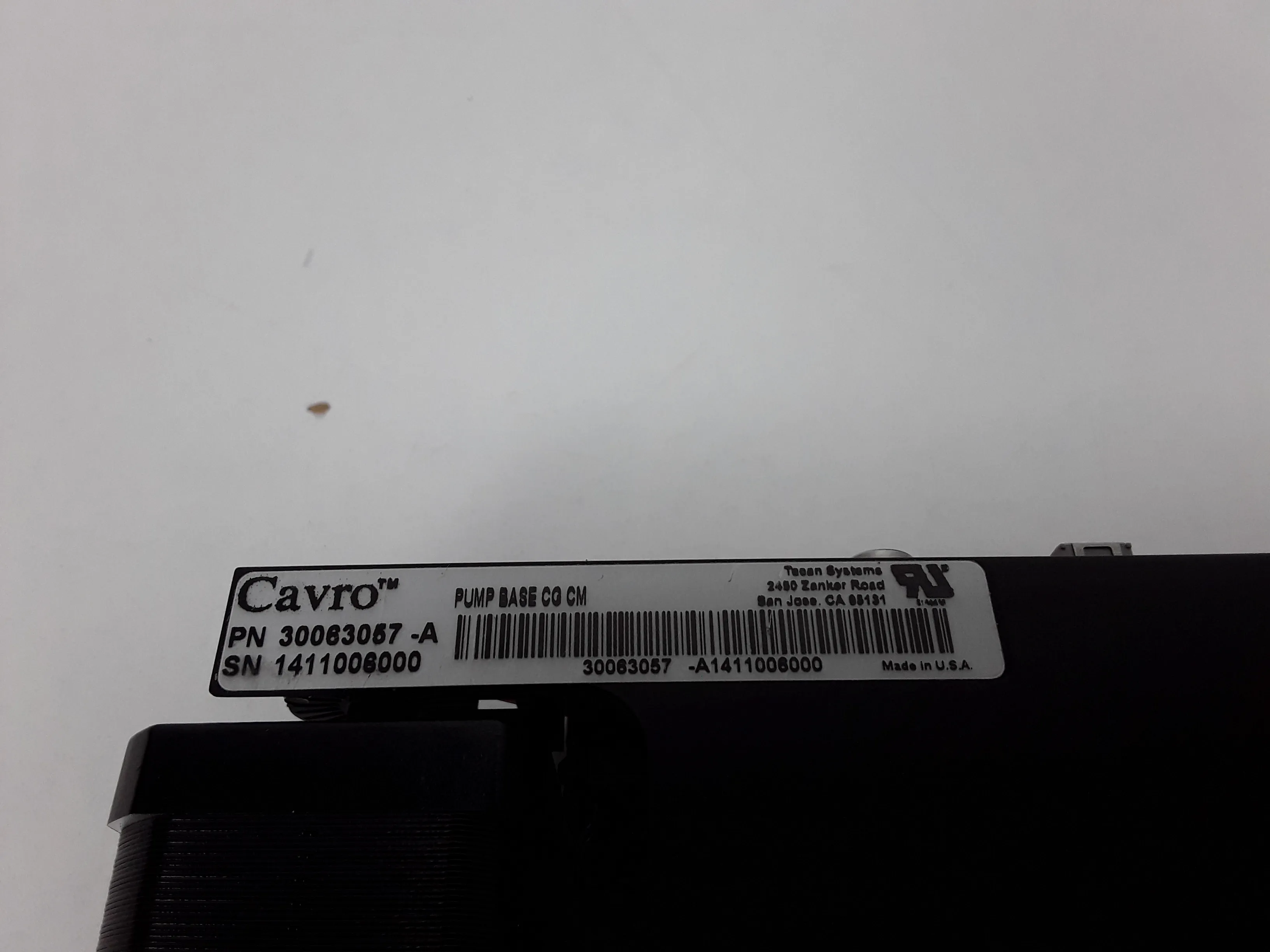 Cavro Pump Base 30063057