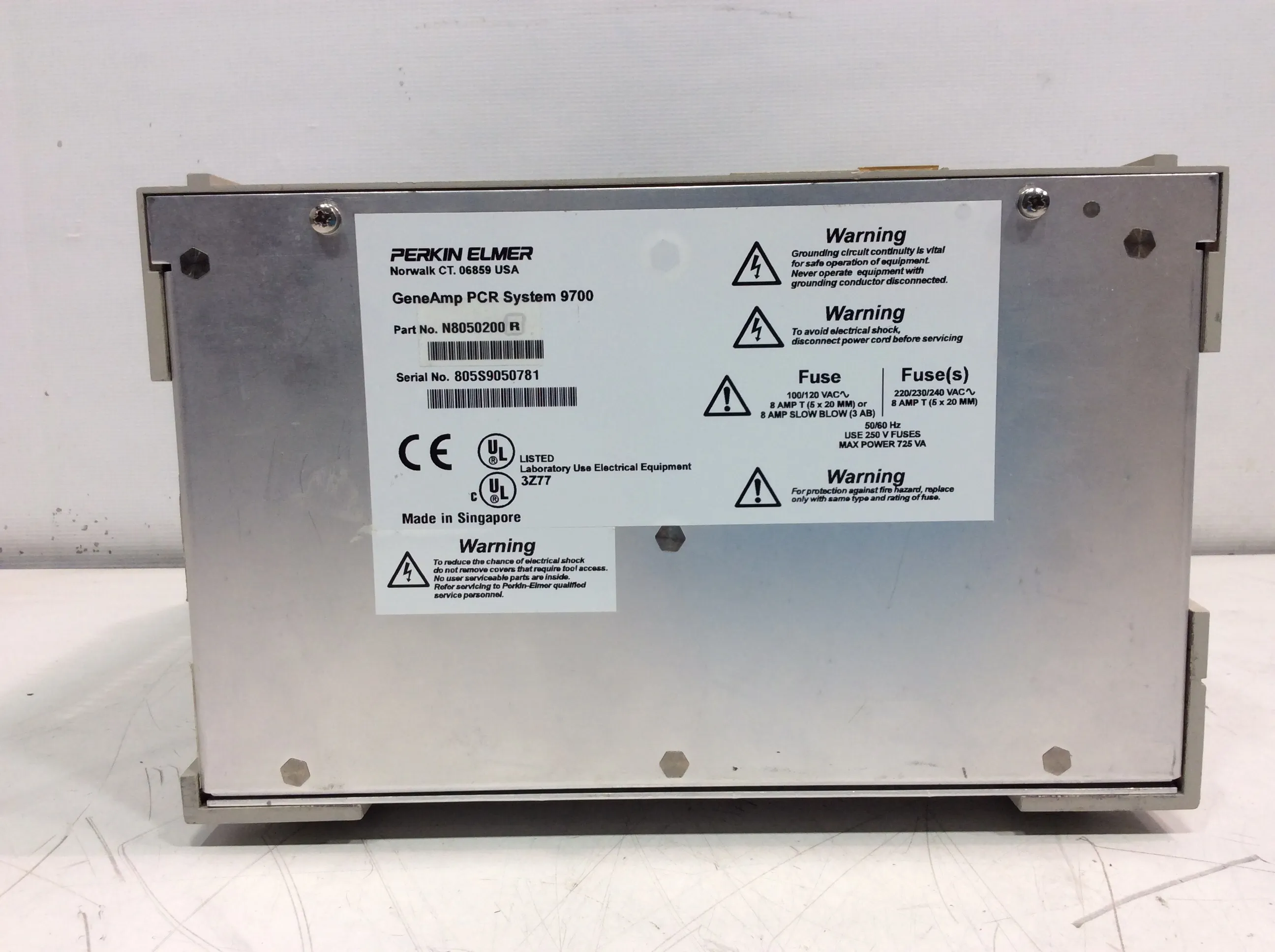 Applied Biosystems GeneAmp PCR System 9700 Base Module