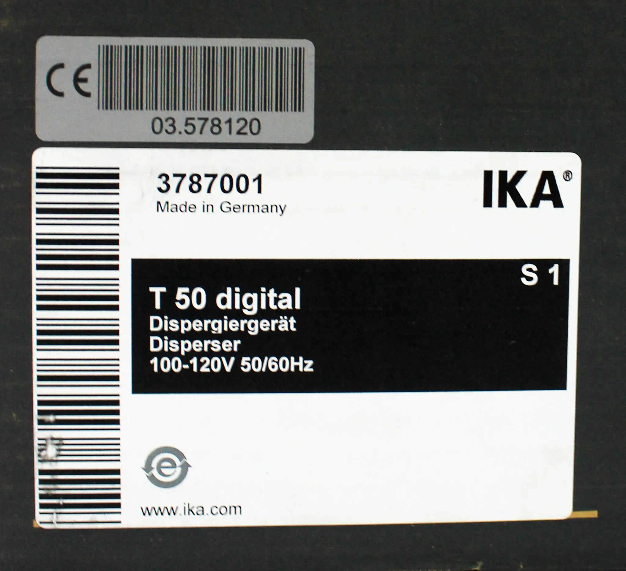 IKA T 50 Digital ULTRA-TURRAX Disperser Model: T50DS1