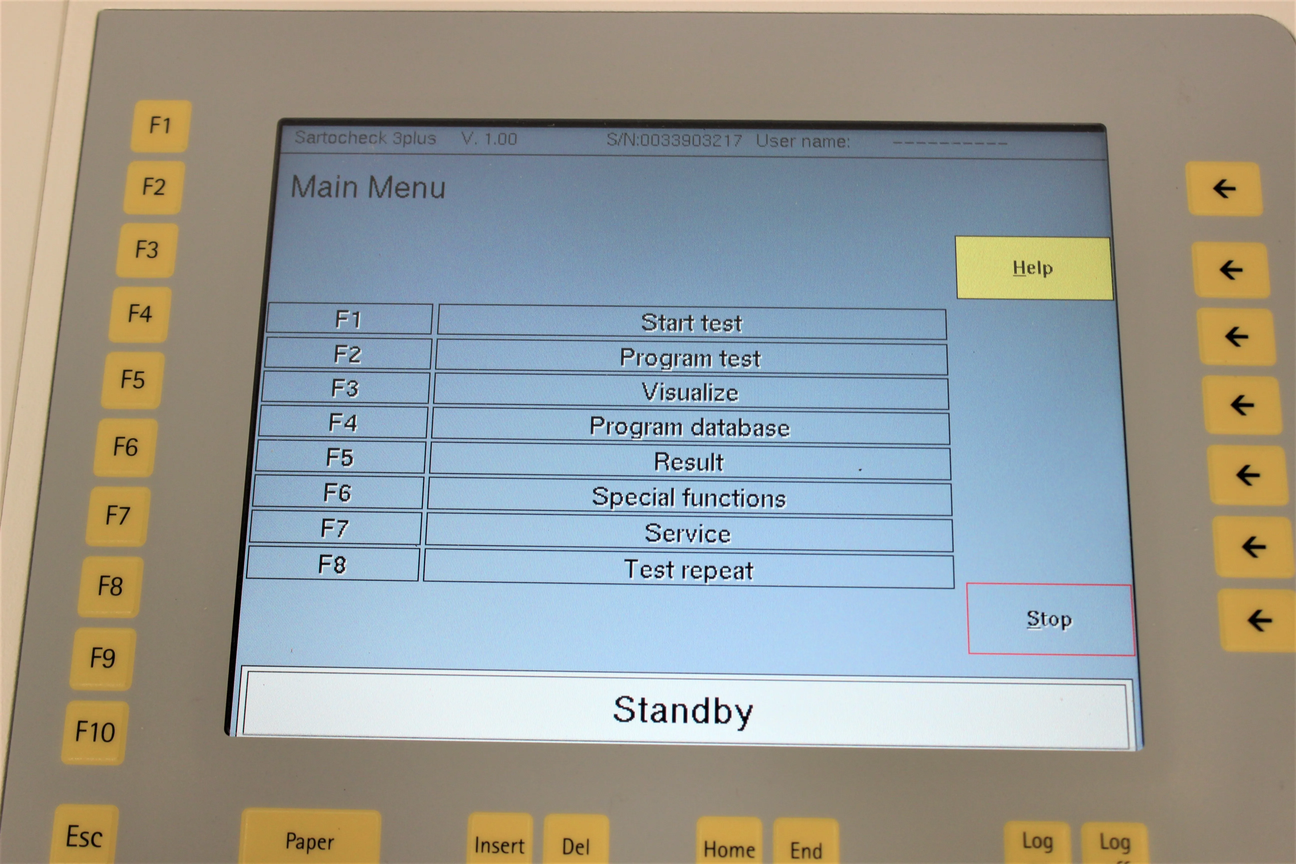 Sartorius Integrity Tester 16290 Sartocheck 3 Plus Used Class 3 - Service