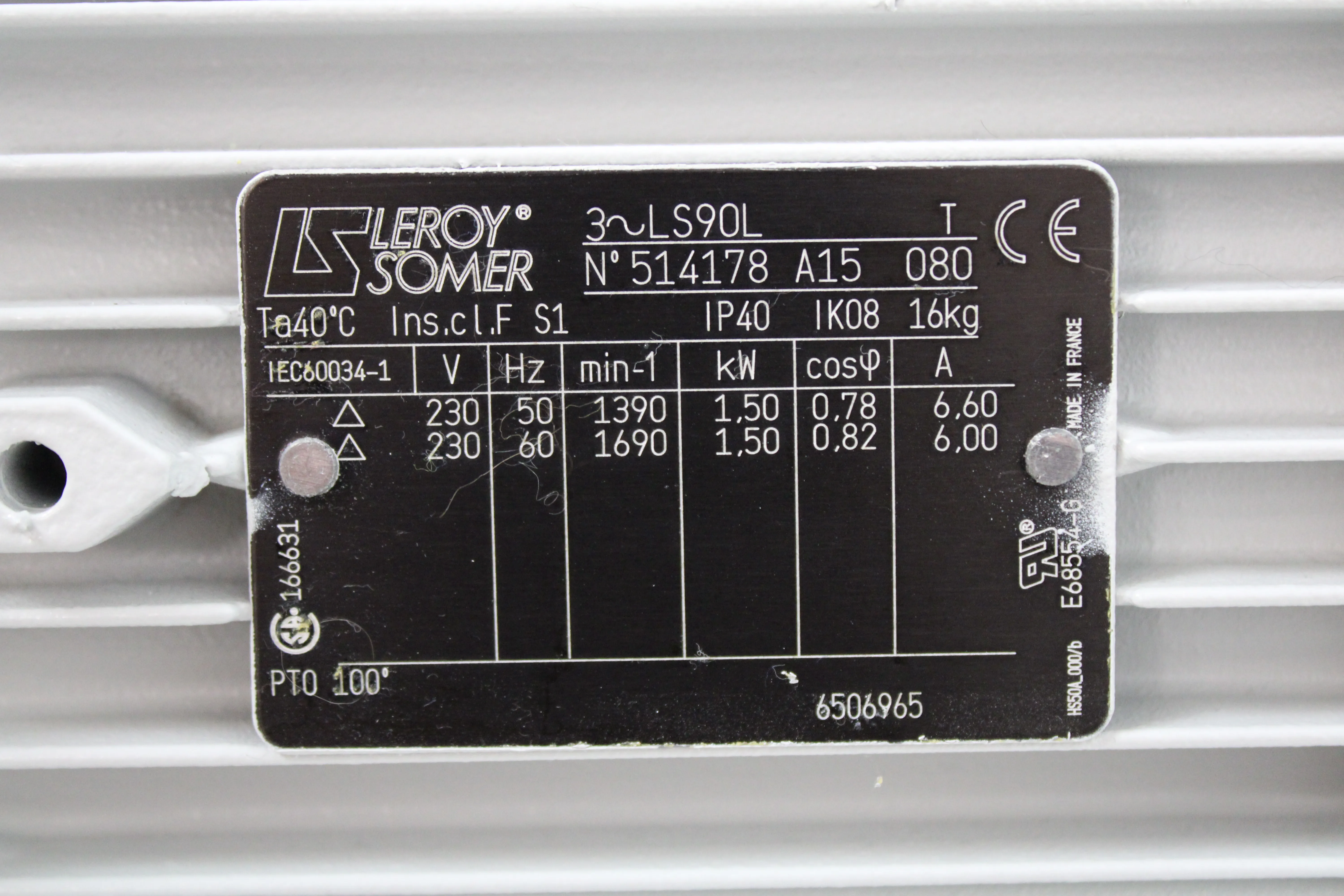 Leybold Sogevac SOGEVAC SV65BIFC 960465V013001 Vacuum Pump 230V 50Hz/60Hz