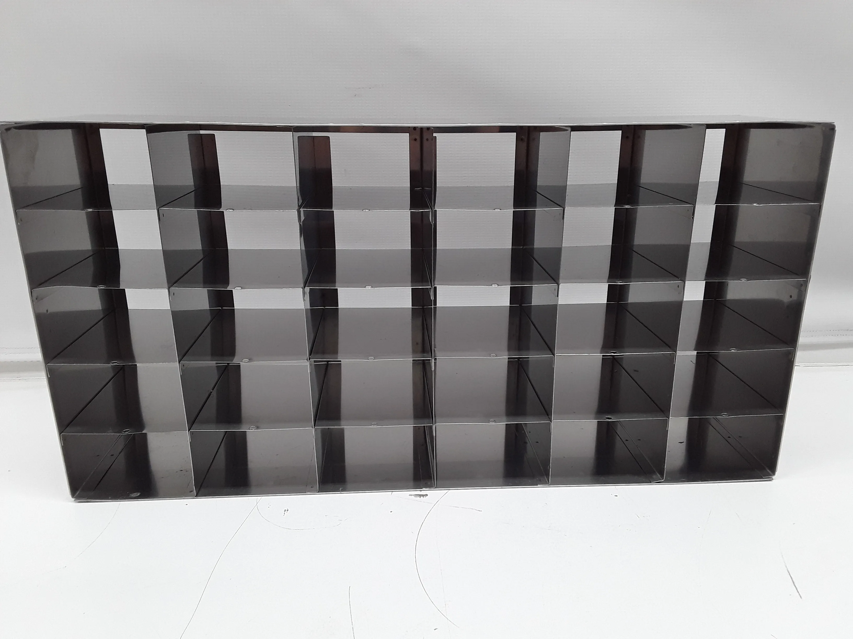 Used Lab Cryo Freezer Rack 30 Slots 22x11x5-1/2