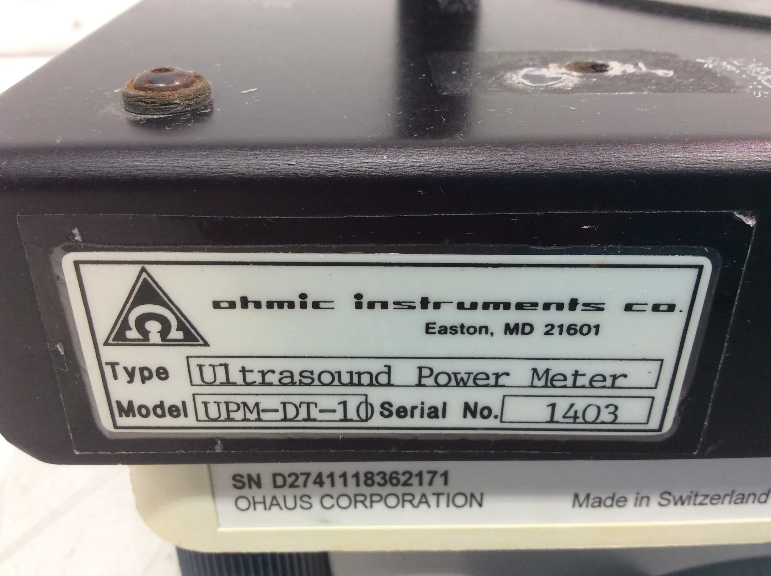 Ohmic UPM-DT-10 Ultrasound Power Meter