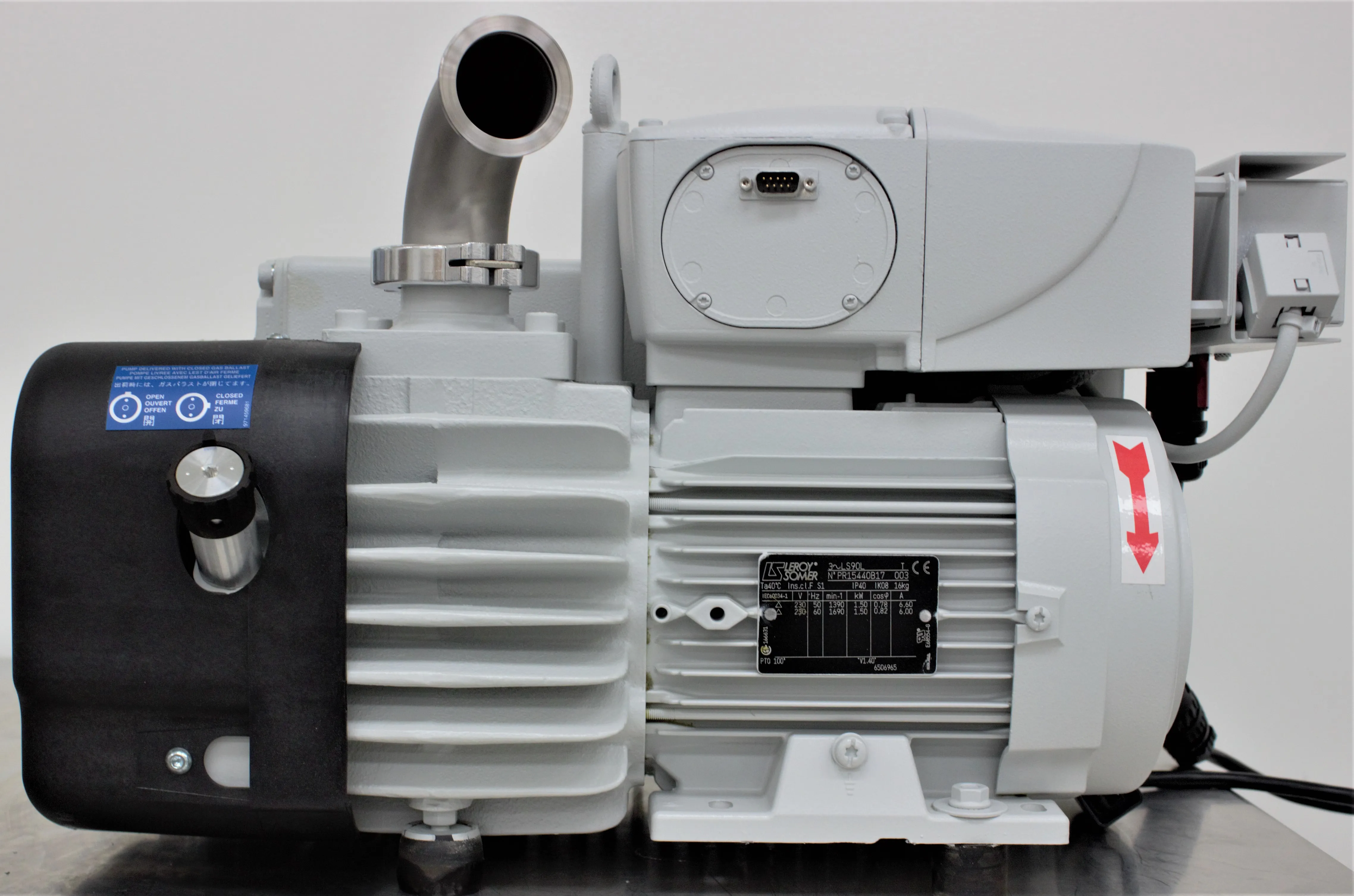 Sogevac SV40-65 BI FC Single-stage, oil-sealed rotary vane pump - Used Laboratory Vacuum Pump