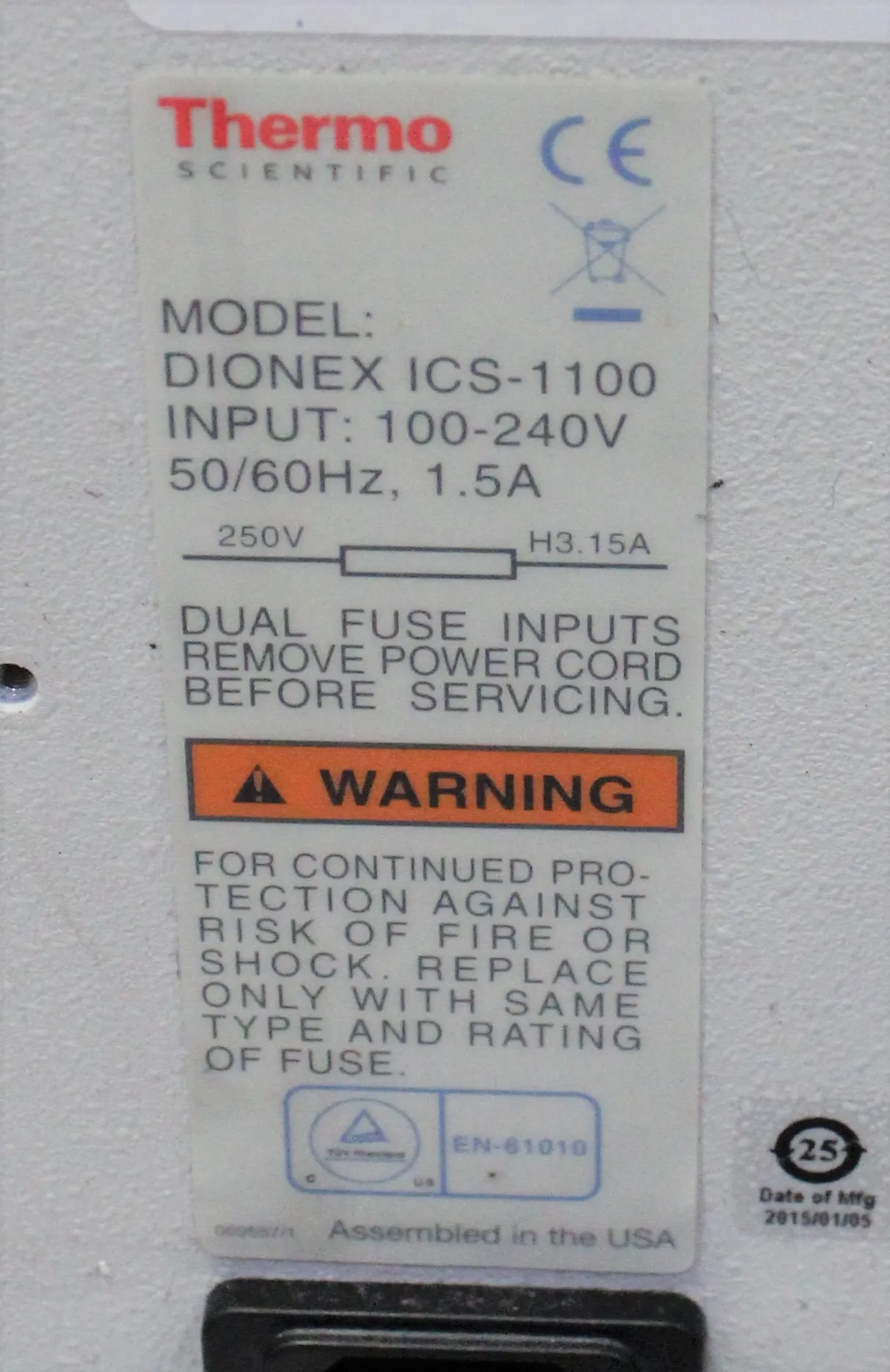 Thermo Scientific Dionex ICS-1100 HPLC System