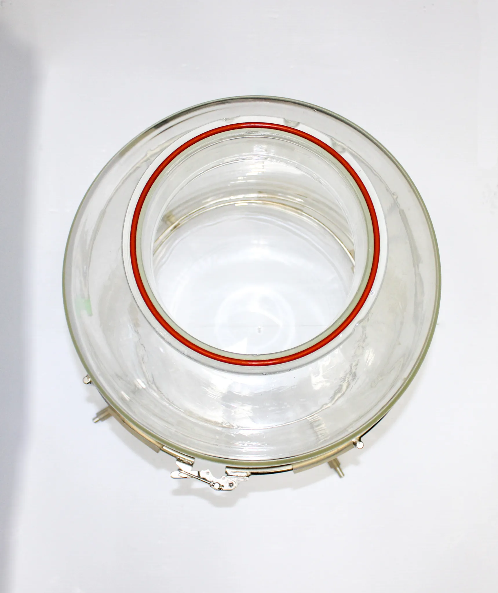 Bellco Glass Large Flange Round vessel 36L with Stand