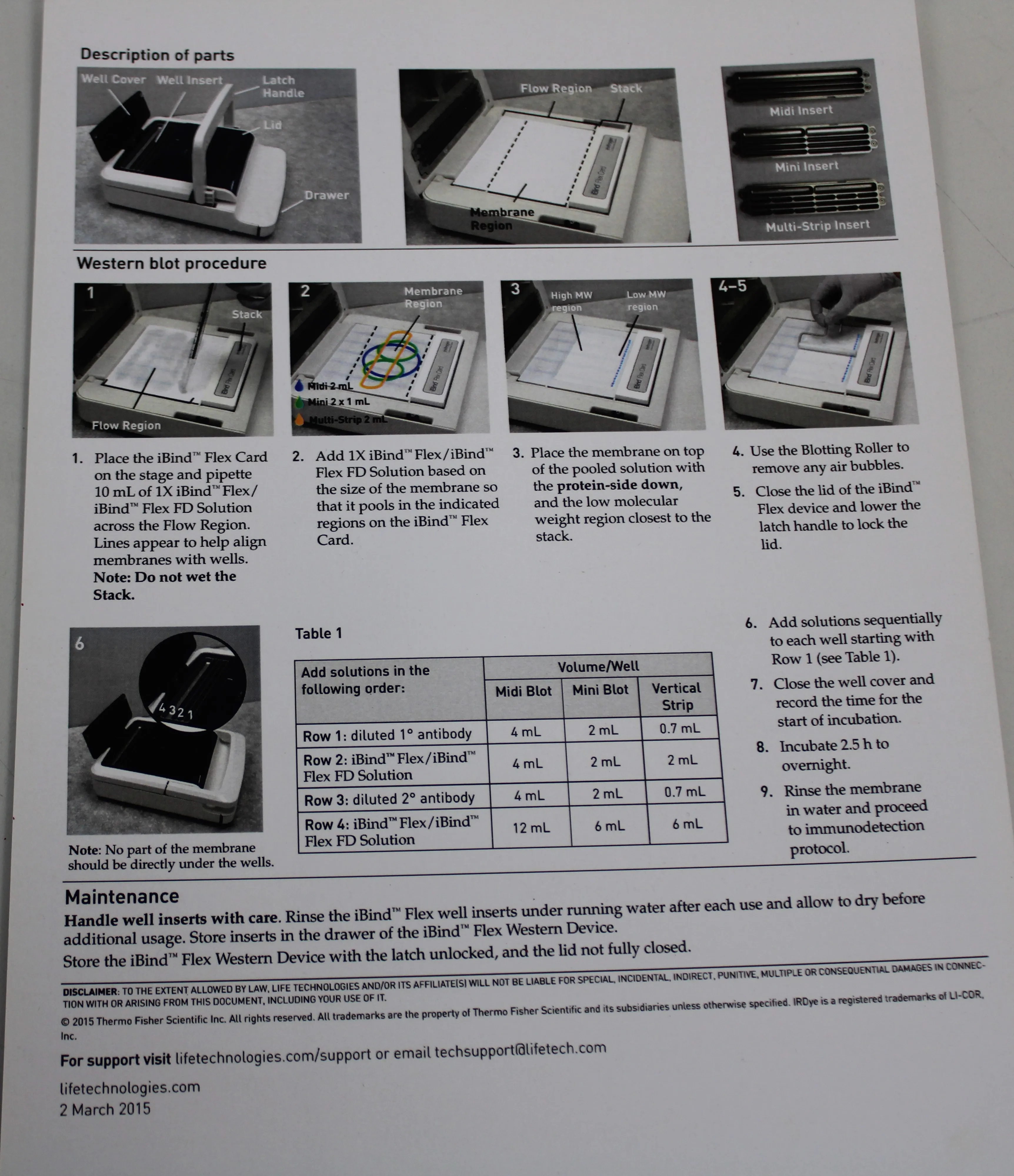 Life Technologies iBind Western Device SLF1000