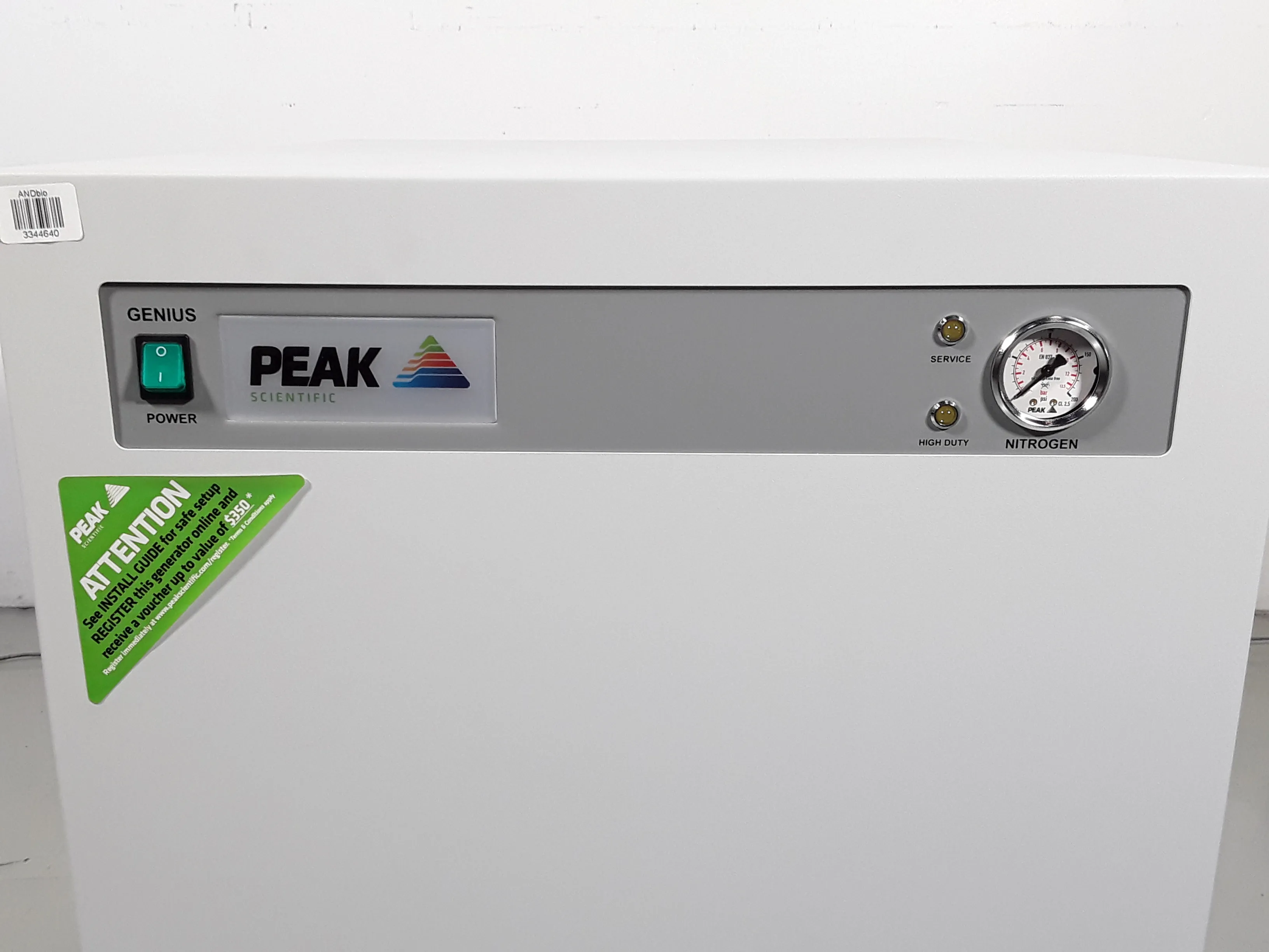 Peak Scientific Genius NM32LA Nitrogen Gas Generator