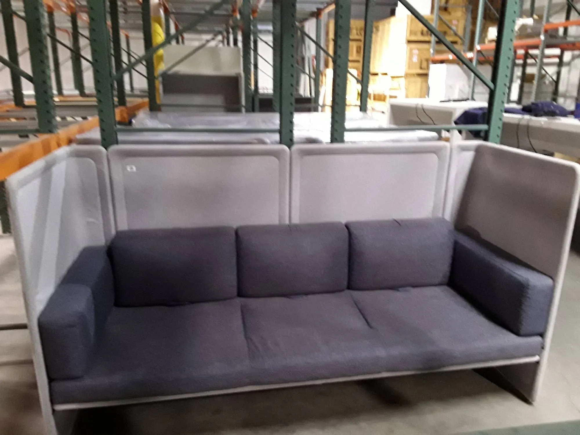 Used Lab Bench with Cushioned Couch - Enclosed