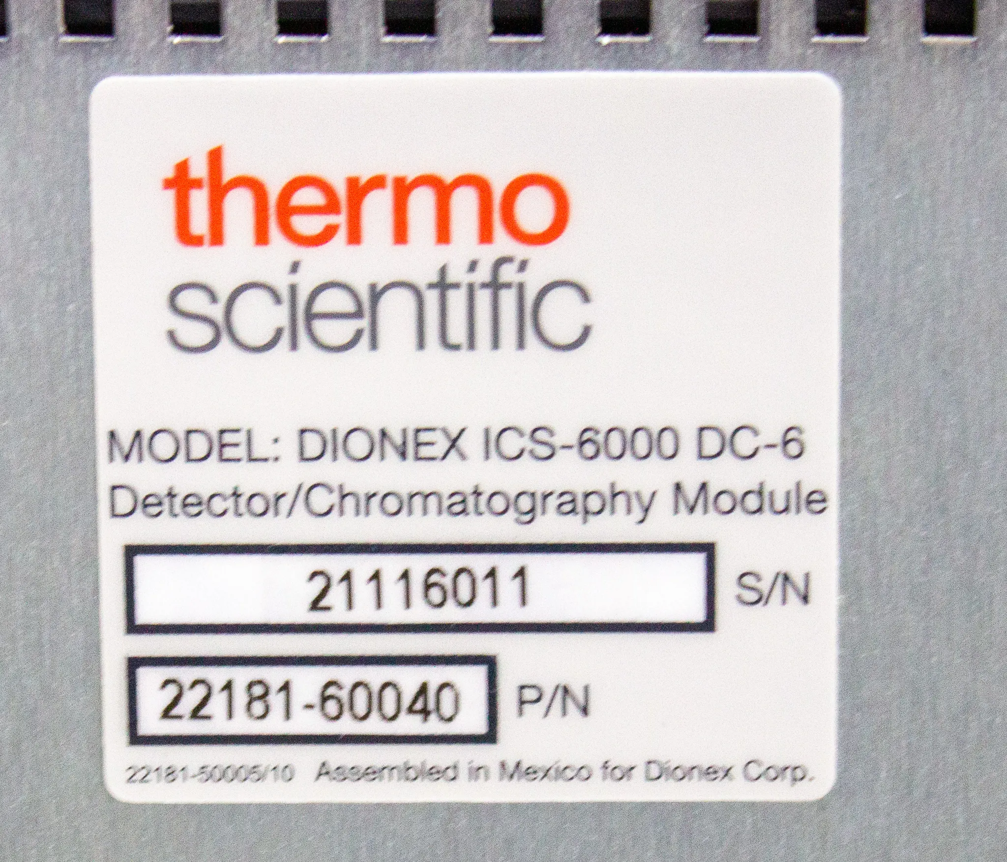 Thermo Scientific Dionex ICS-6000 DC-6 Chromatography Compartment