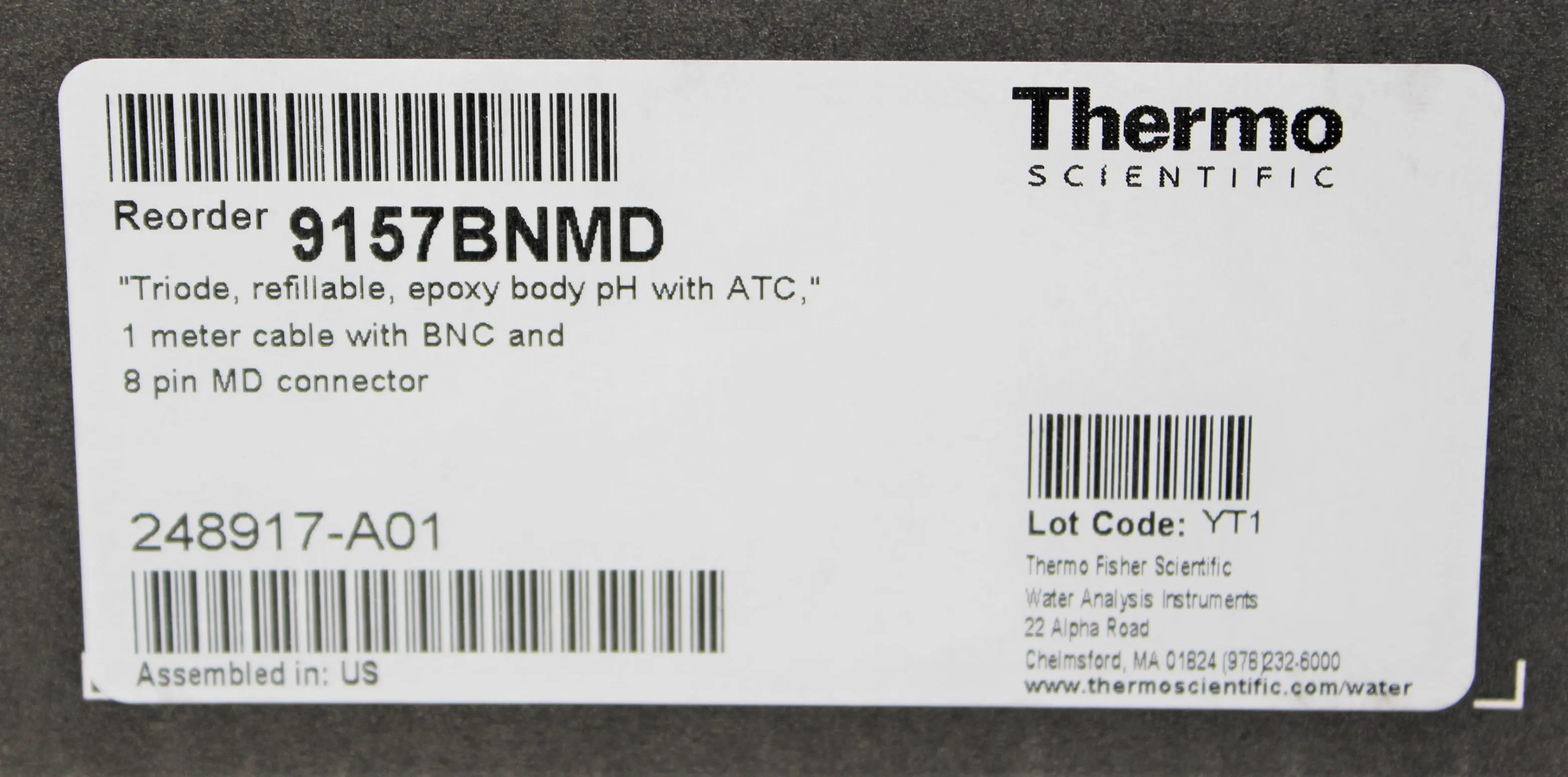 Thermo Scientific Orion Triode Probe 9157BNMD - pH/ATC Probe with Mini-DIN Connector