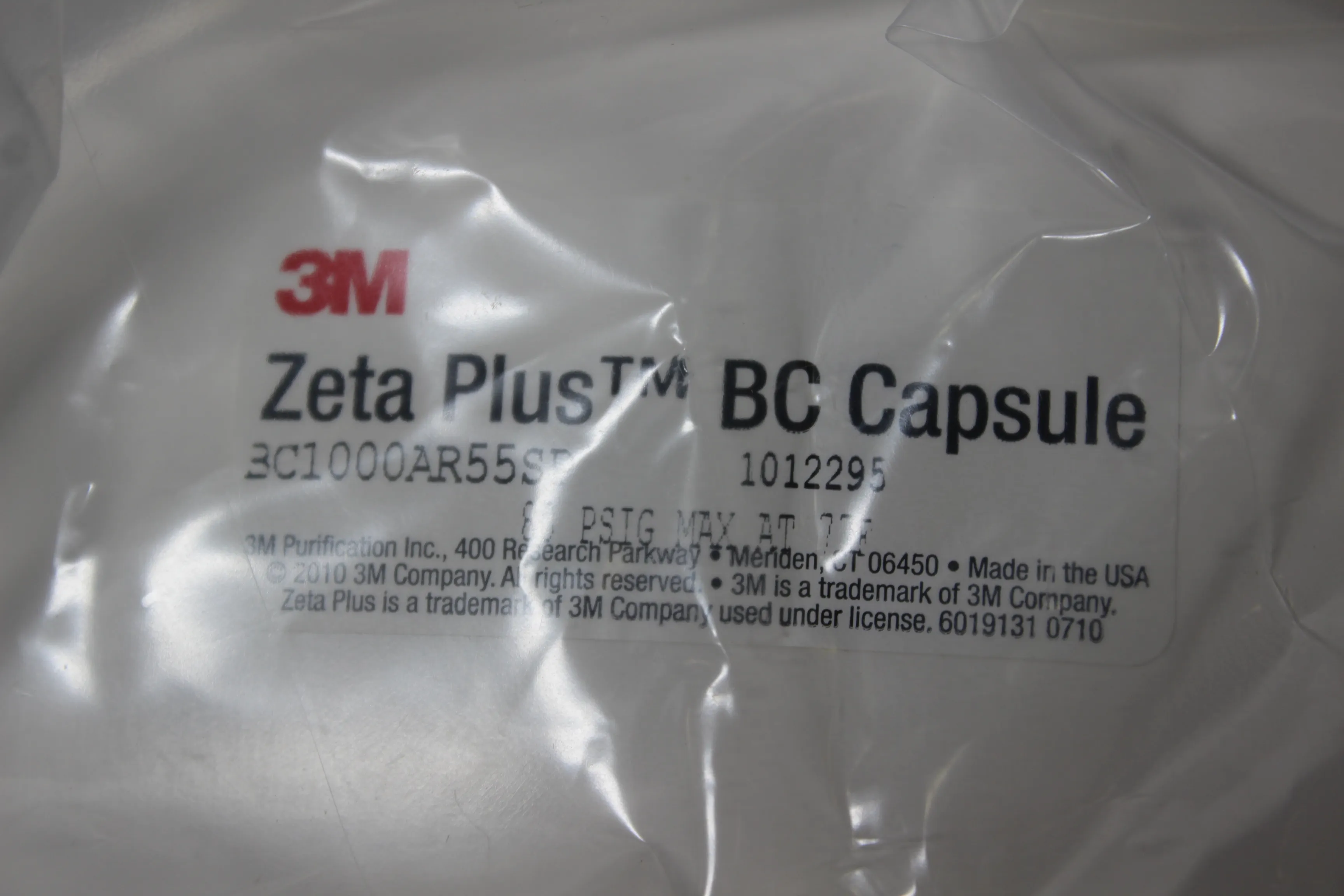 3M Zeta Plus Cartridge BC Capsule Filter BC1000AR55SP - Laboratory Accessory