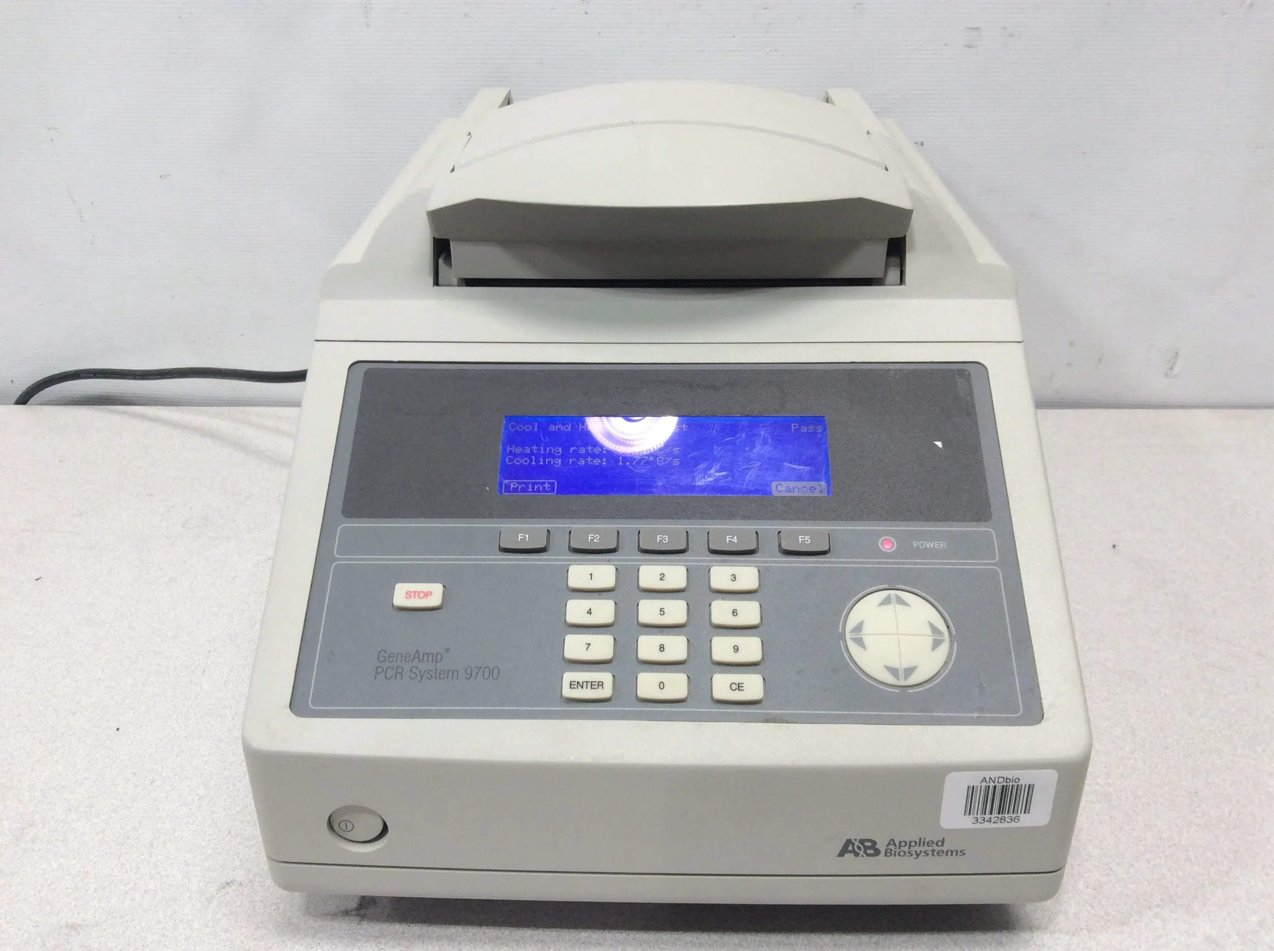 Applied Biosystems GeneAmp PCR System 9700 96 Well N8050200 Real Time PCR Molecular Biology Used Laboratory Equipment