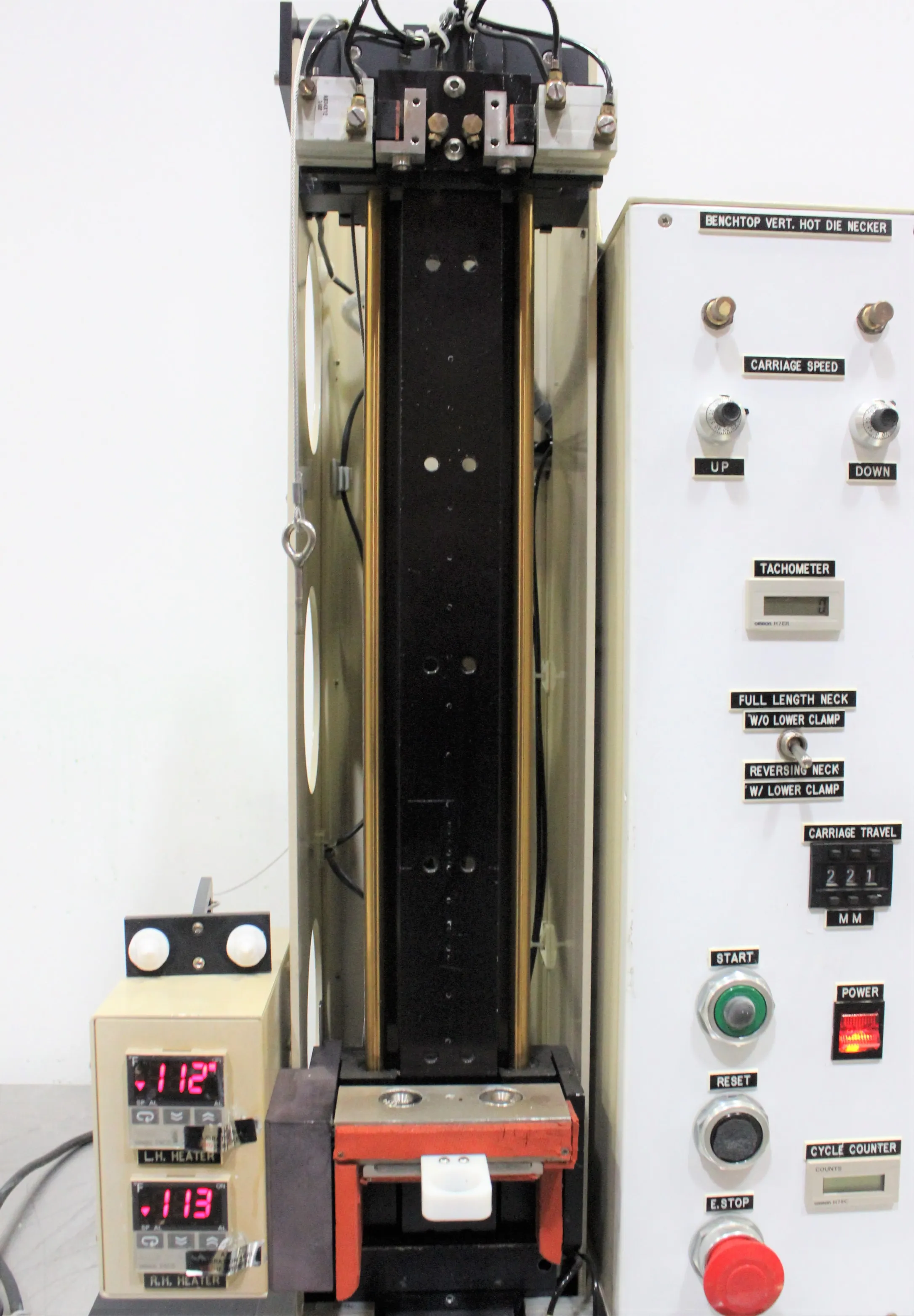 Custom Vertical Hot Die Necker - Laboratory Equipment