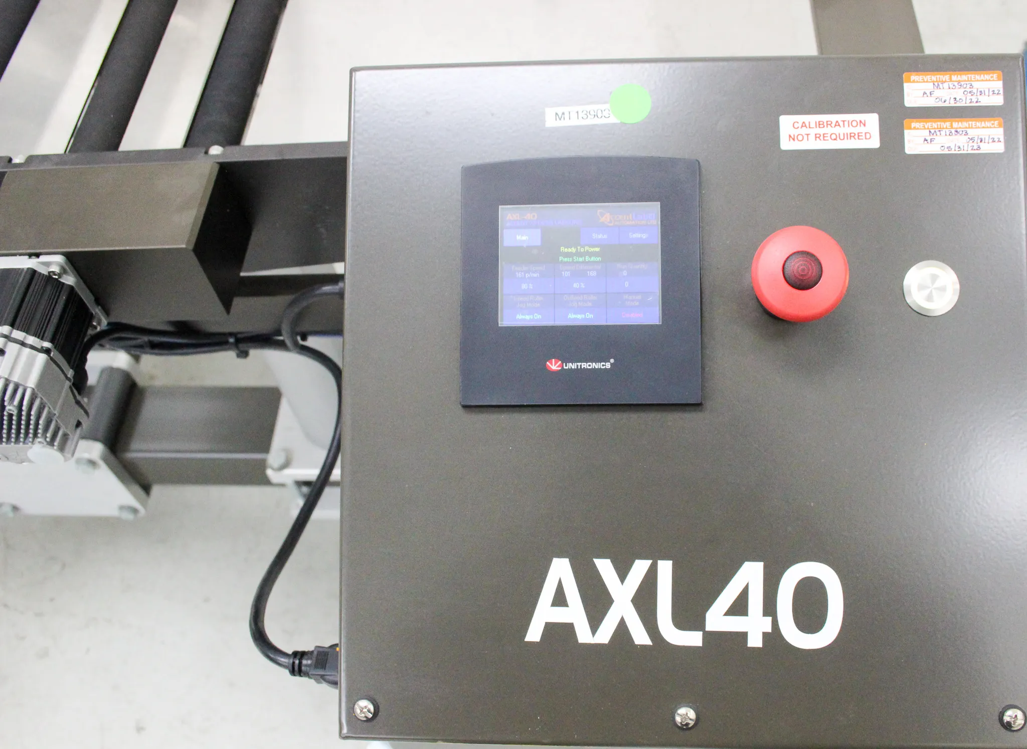 AccentLabel Automation Fully Automatic Pouch Labeler Model AXL40