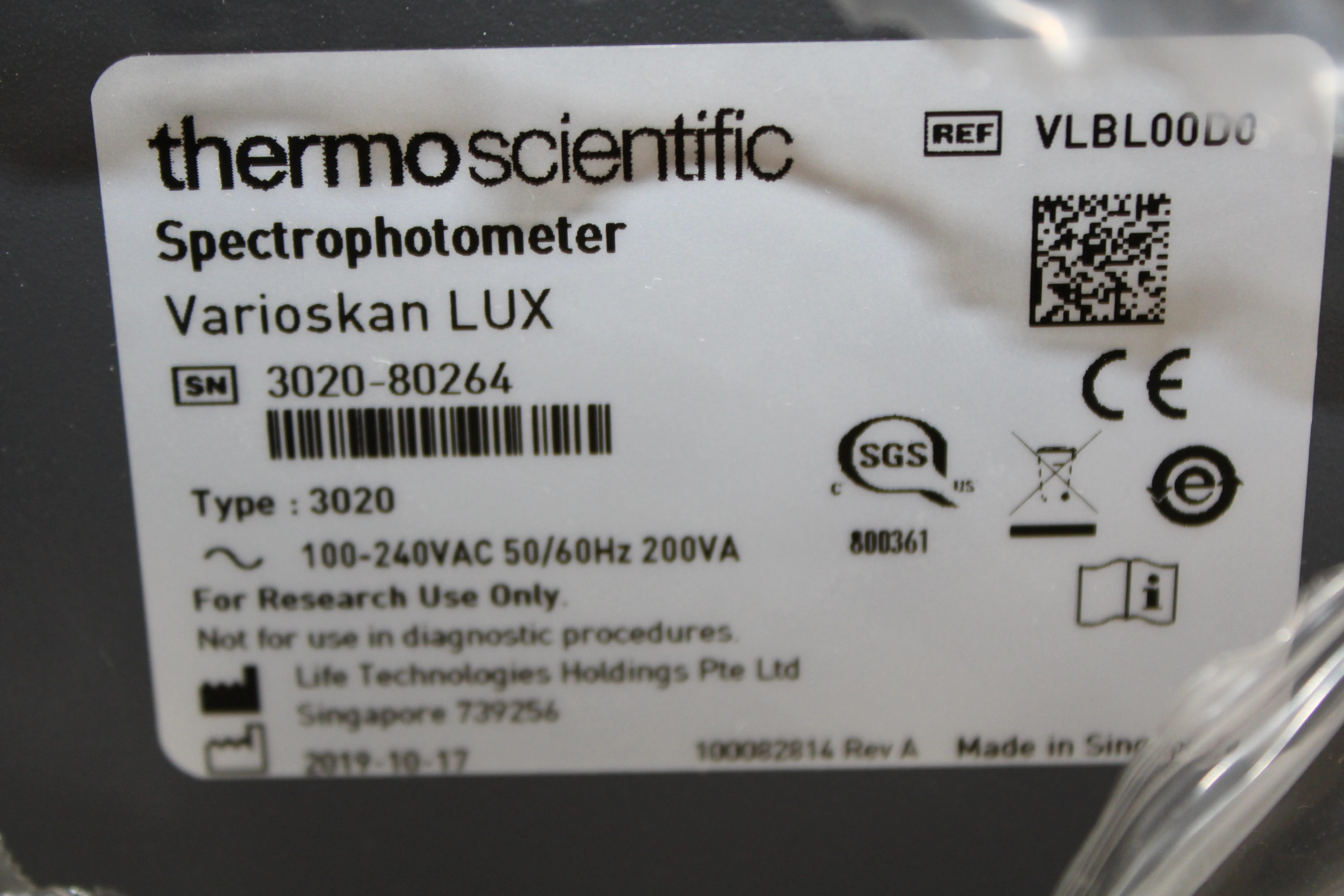 Thermo Scientific Spectrophotometer Varioskan LUX