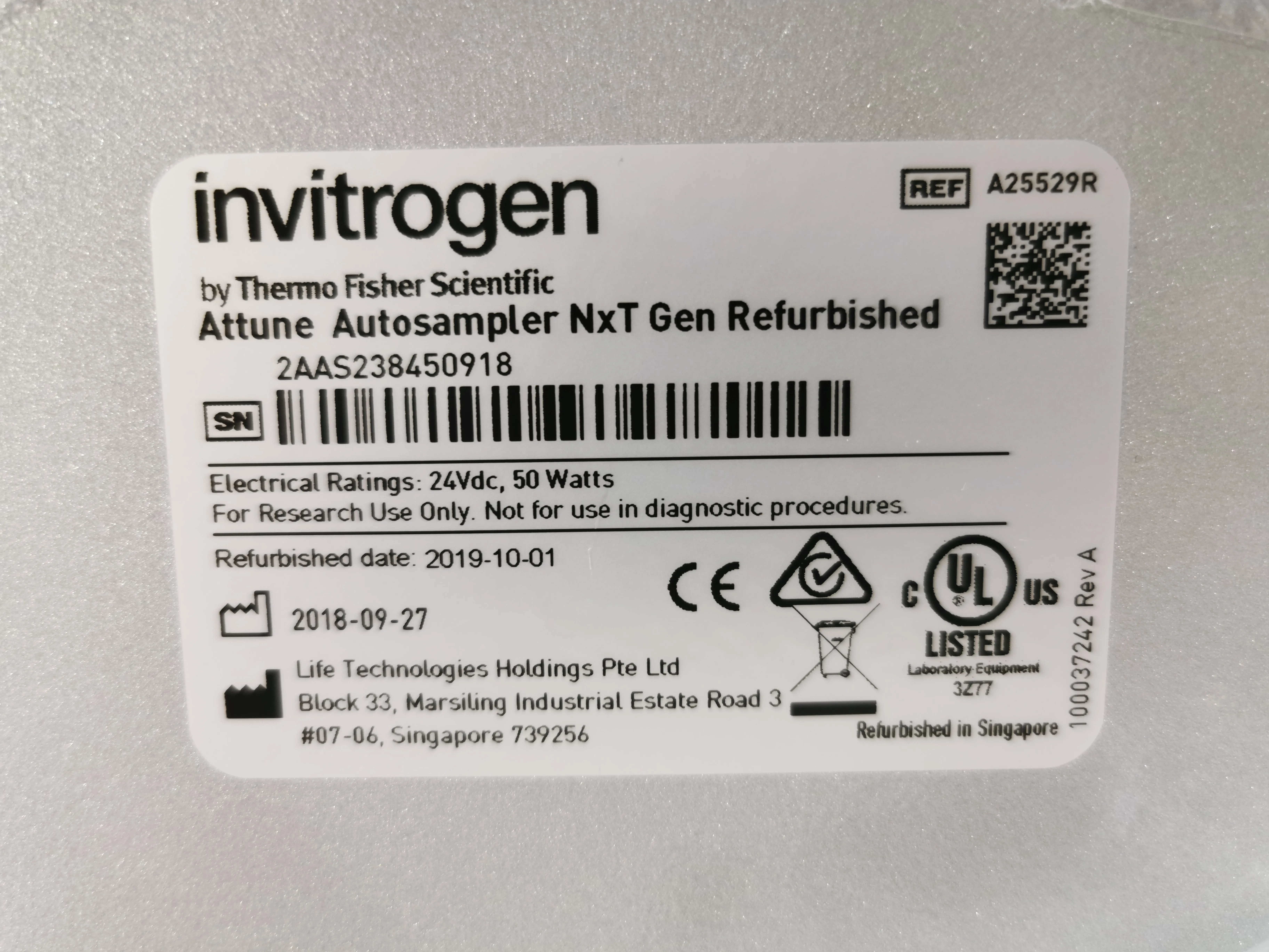 Invitrogen Attune NxT Gen Autosampler #A25529R HPLC / FPLC / GC / CE