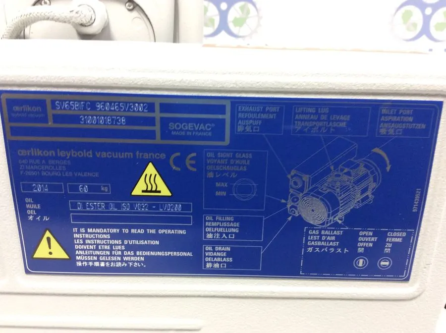 Sogevac SV65 BI FC Vacuum Pump