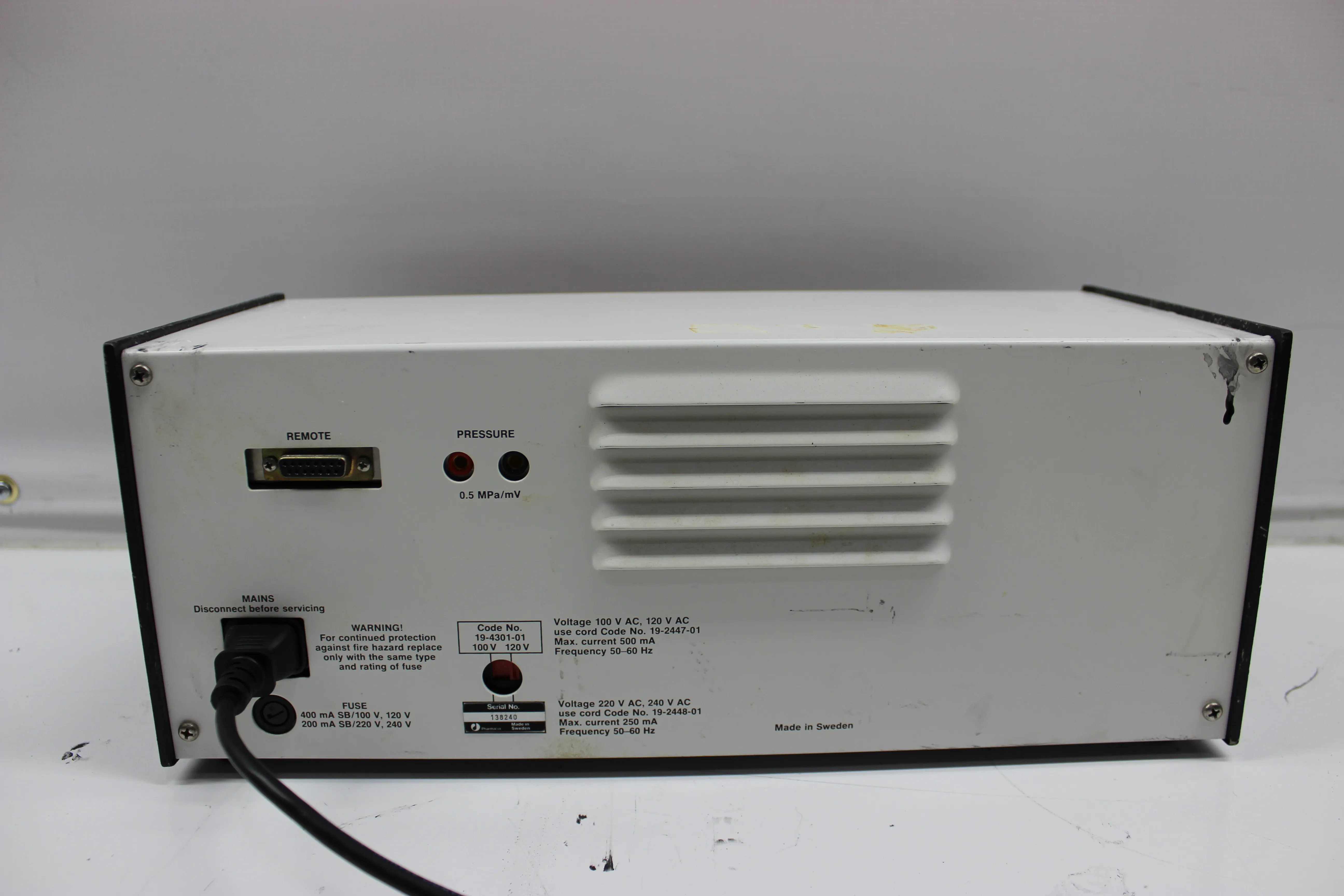 Pharmacia Pump P-500 Laboratory Pump for Liquid Chromatography