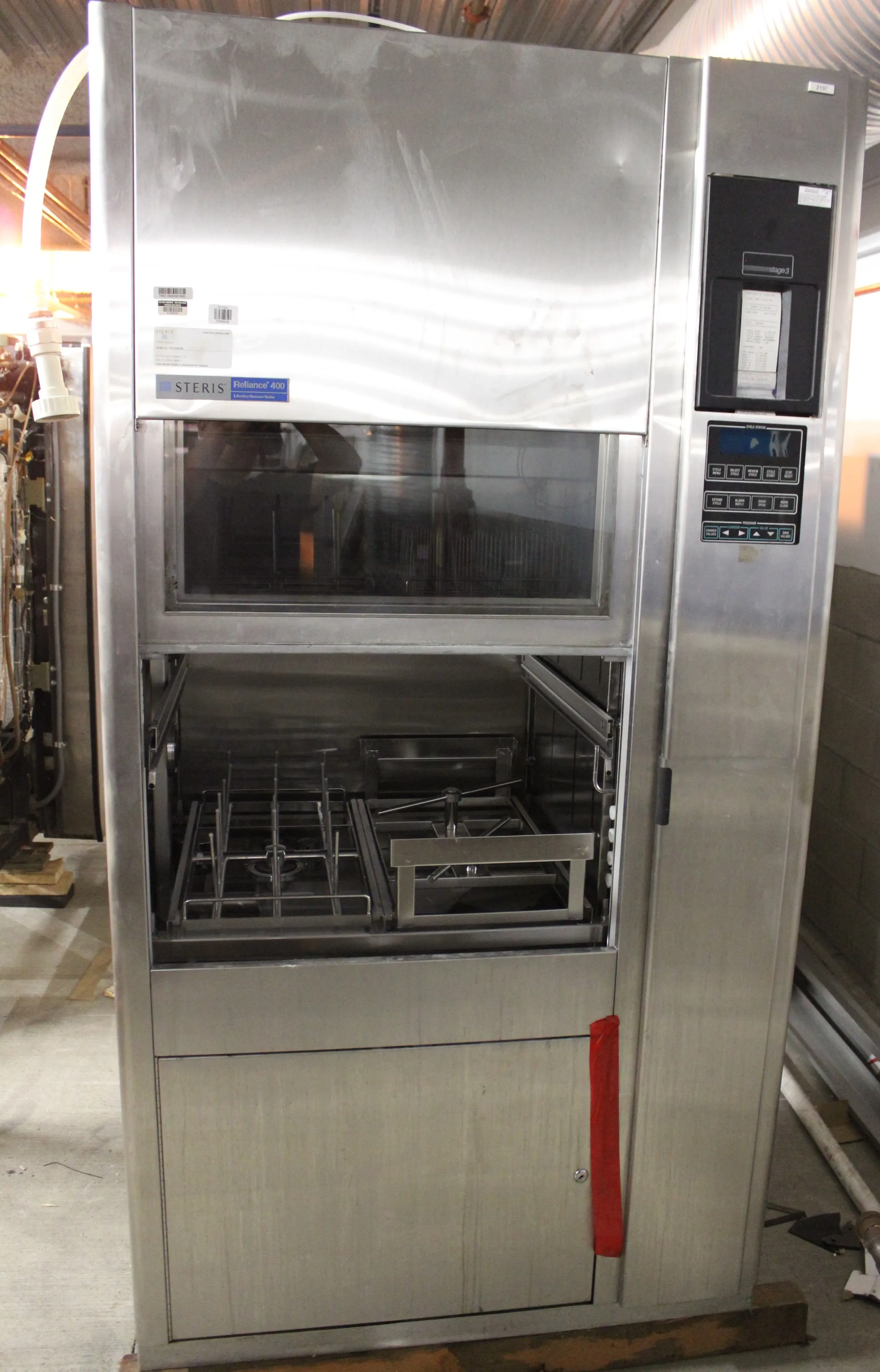 Steris RELIANCE 400 Laboratory Glassware Washer - Used, 120V/220V, 50Hz/60Hz, 30-Day Warranty