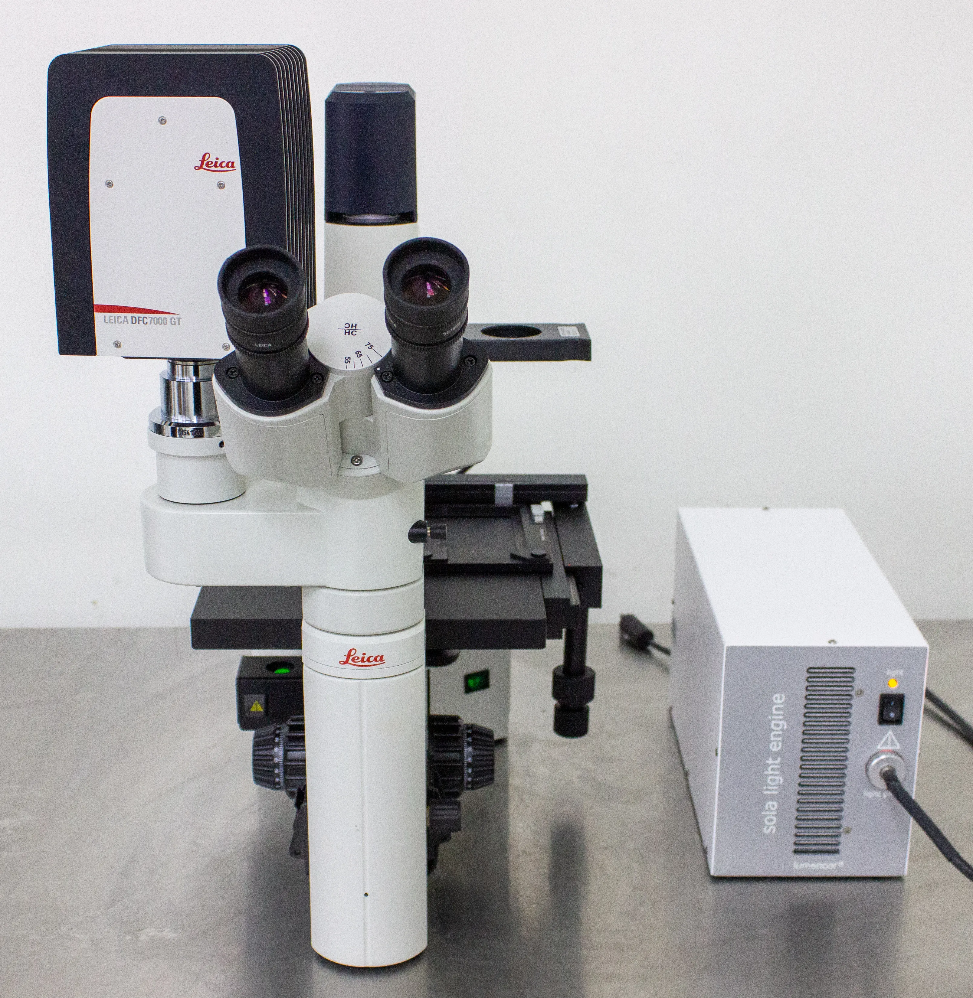 Leica DMIL LED Fluo Inverted Fluorescence Microscope w/ DFC7000 GT Camera