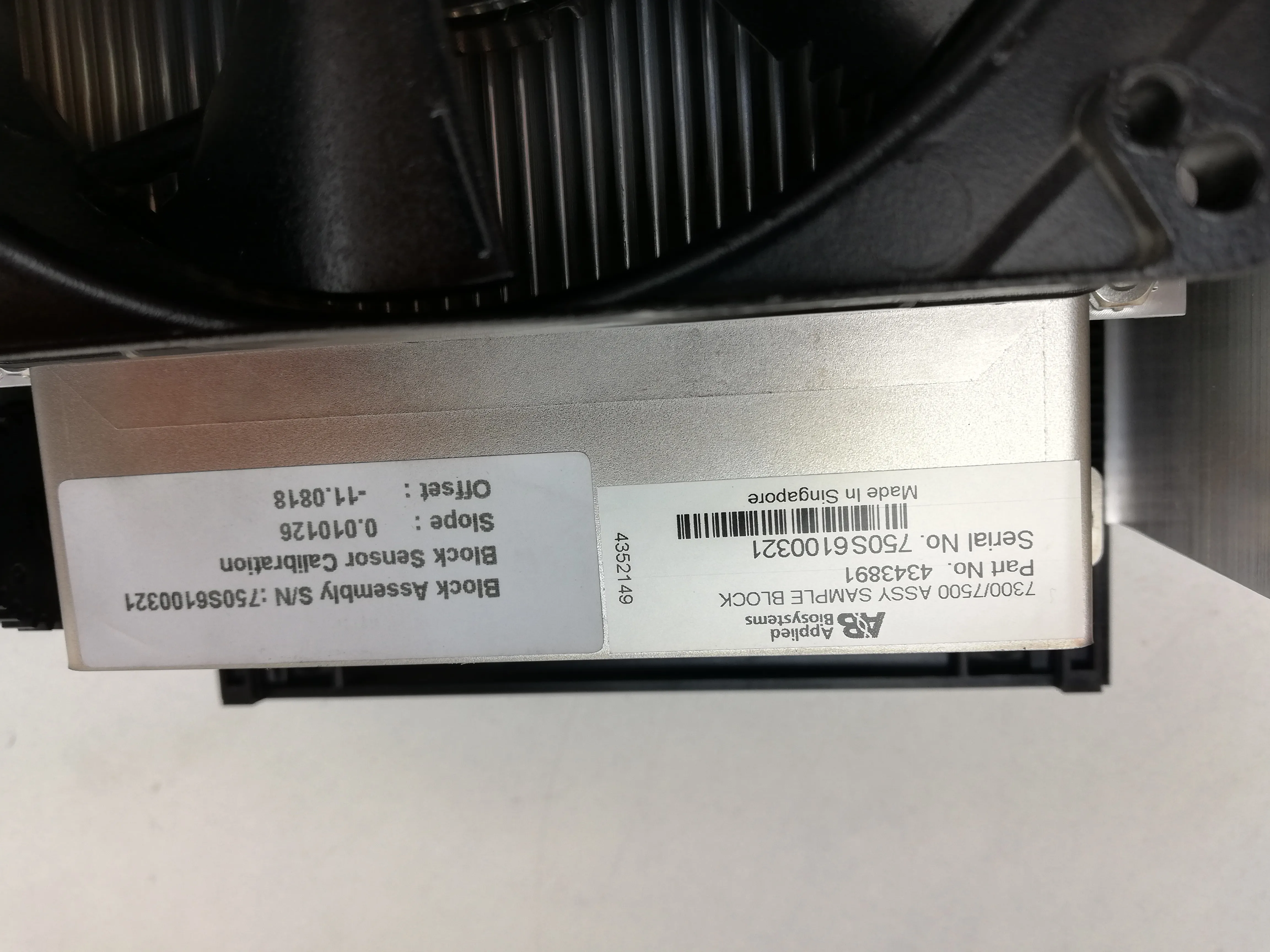 Applied Biosystems 7300/7500 Assy Sample Block