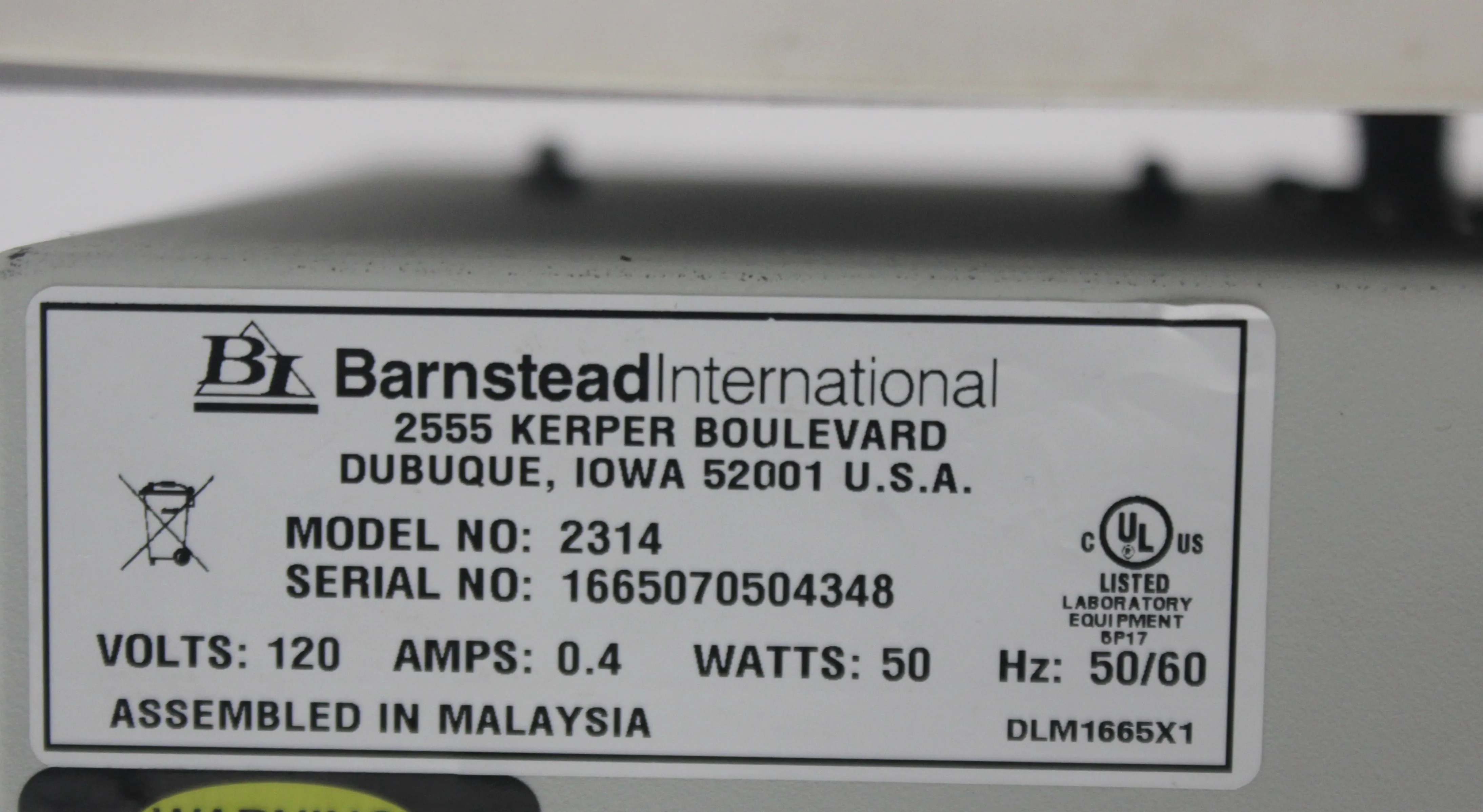 Barnstead Multi Purpose Rotator Model 2314 Laboratory Equipment