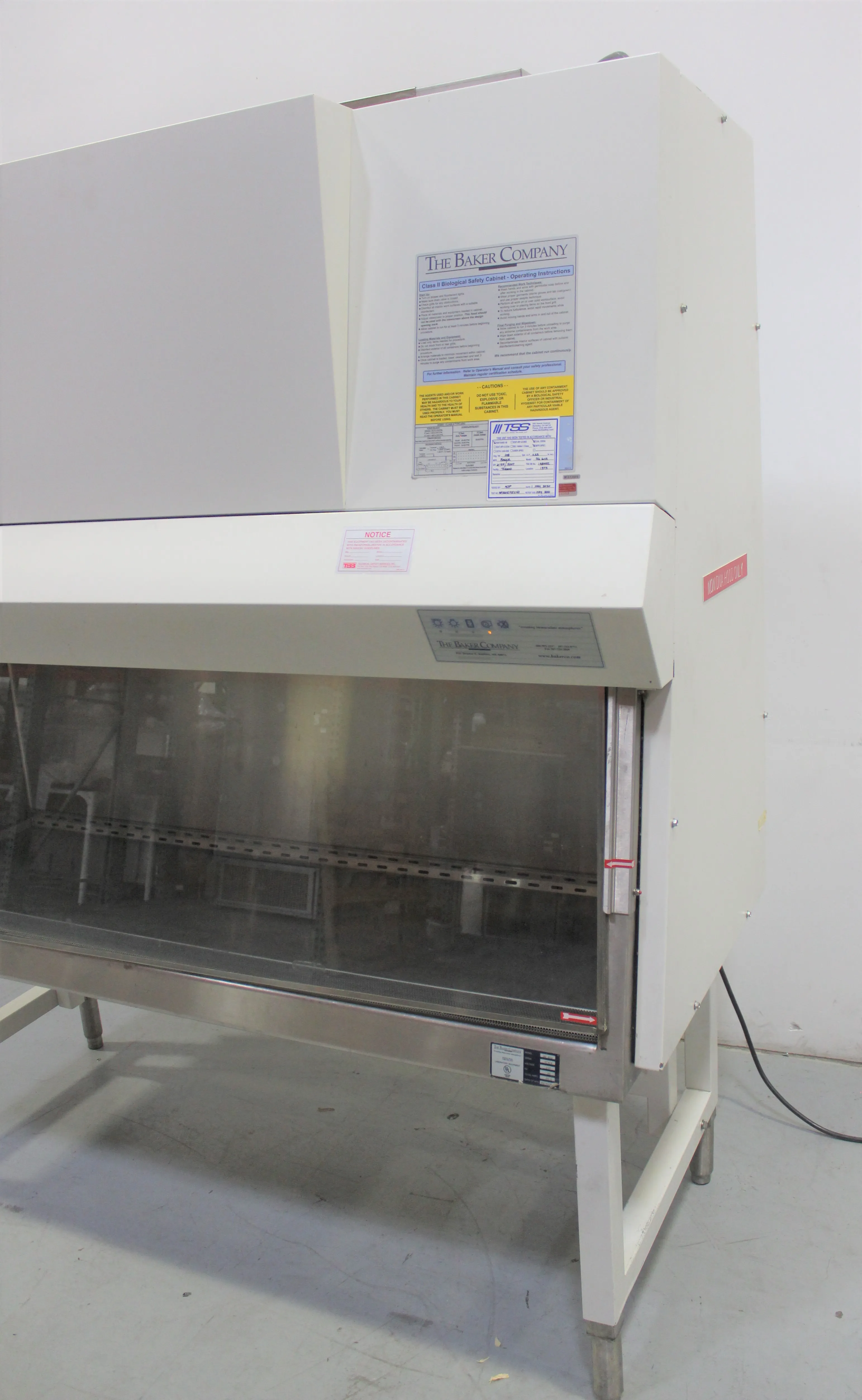 Used Baker Sterilgard SG603 Class II Biosafety Cabinet 120V 60Hz US 30-Day Warranty