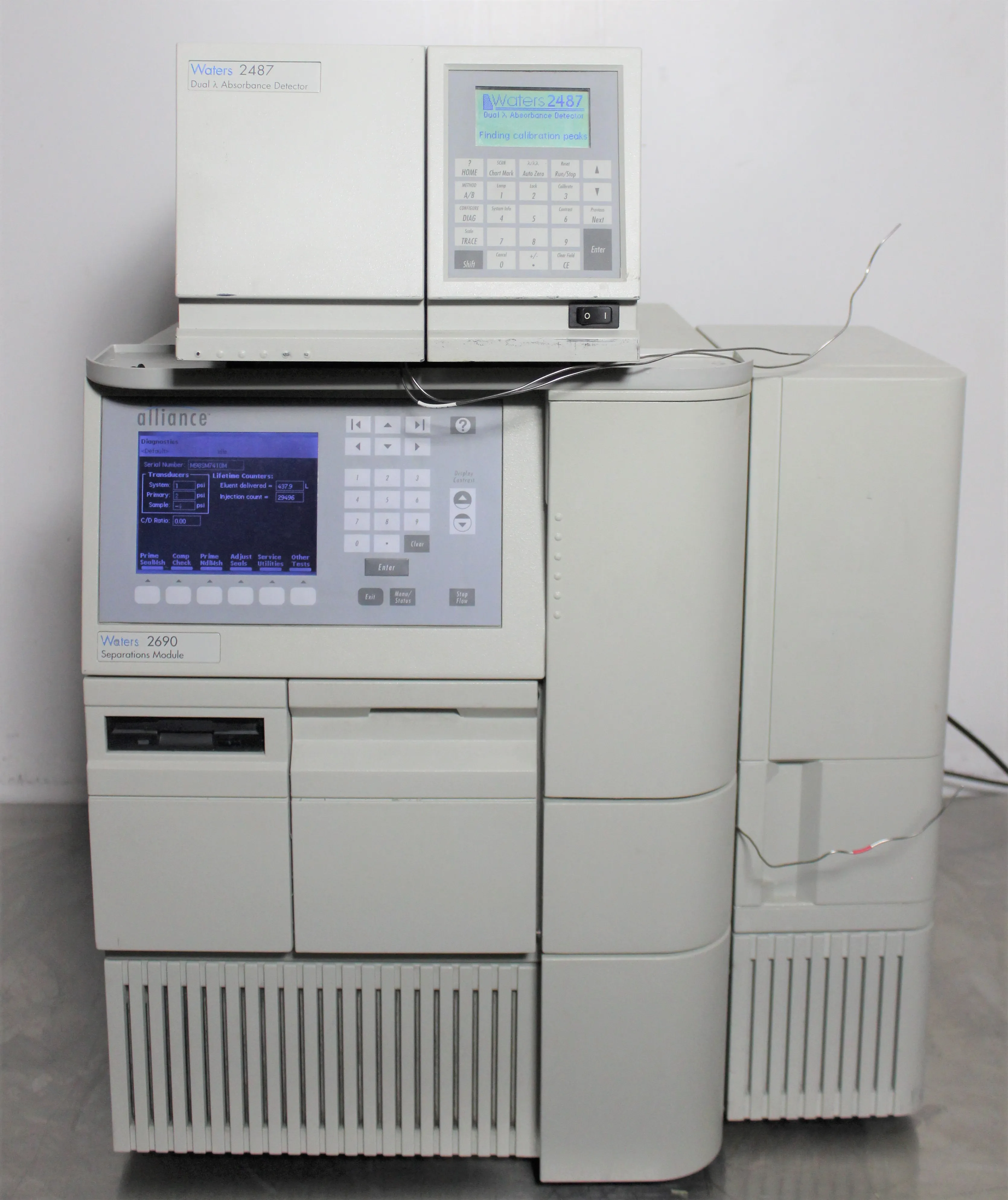 Waters HPLC Separations Module w/ Detector and Column Heater, M98SM7410M