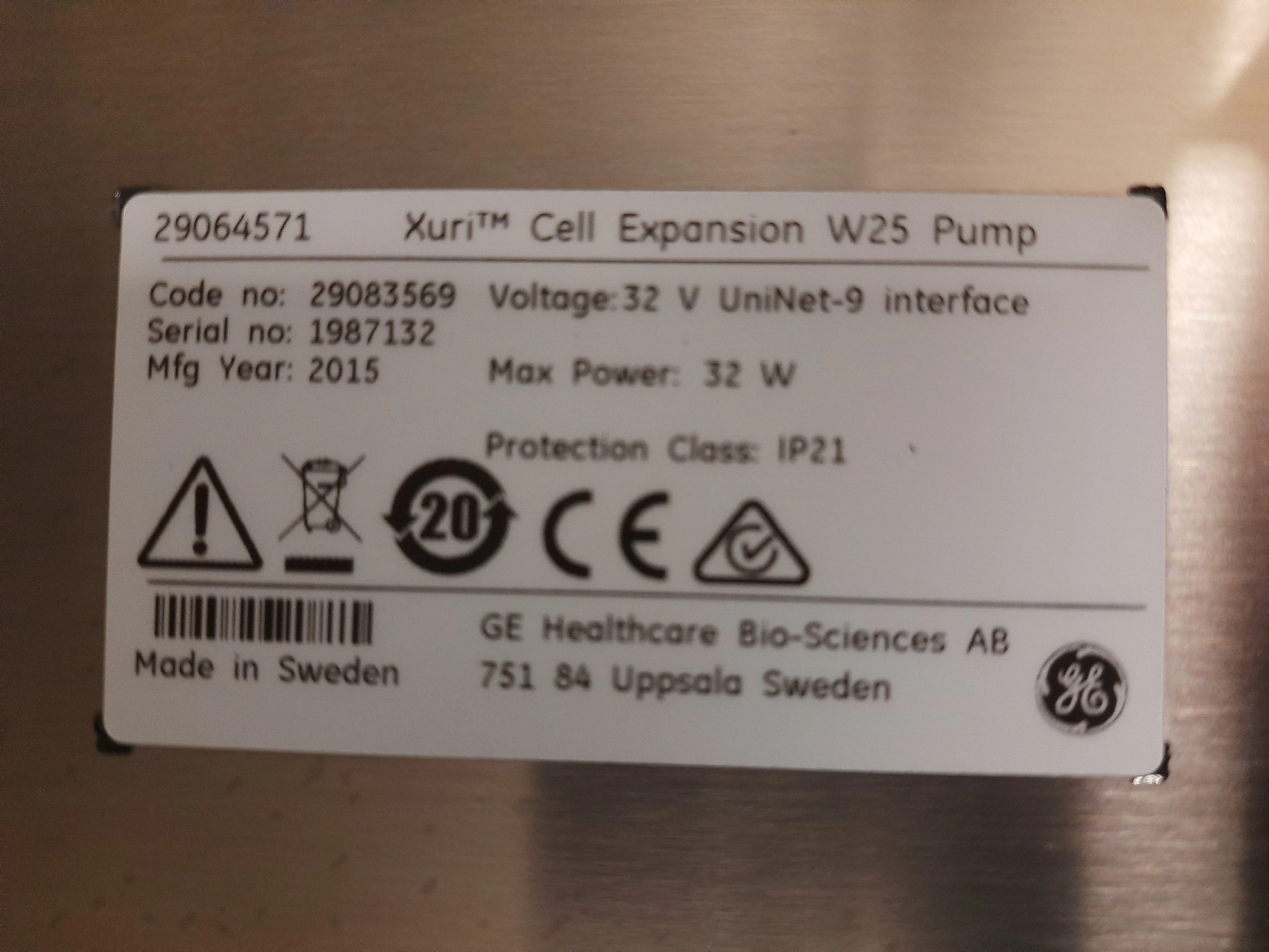 GE Healthcare Xuri 29-0645-68 Cell Harvester - Class 1 Used 2015 30-Day Warranty, 100% Parts and Labor