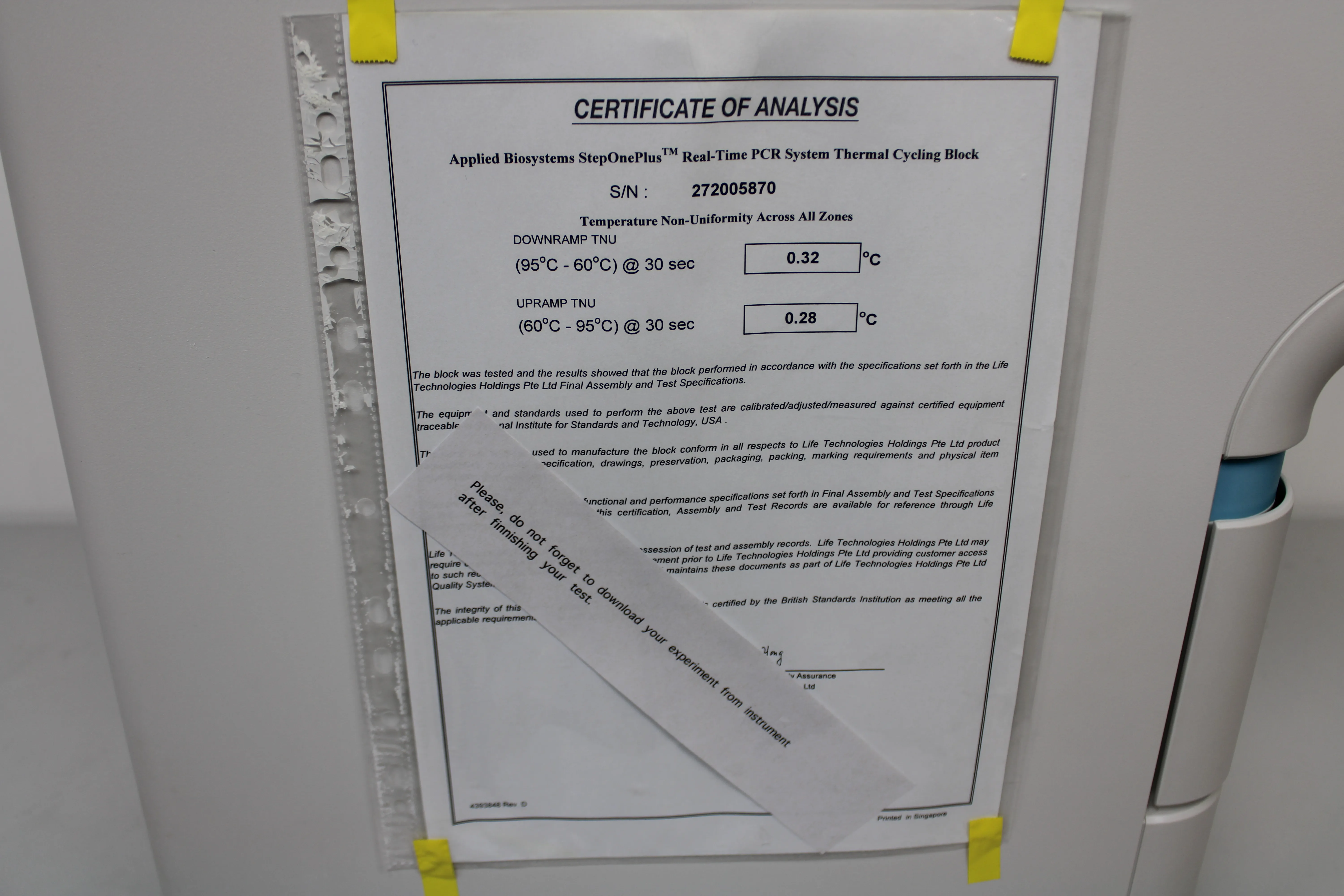 Applied Biosystems StepOne Plus Real-Time PCR System #4376592