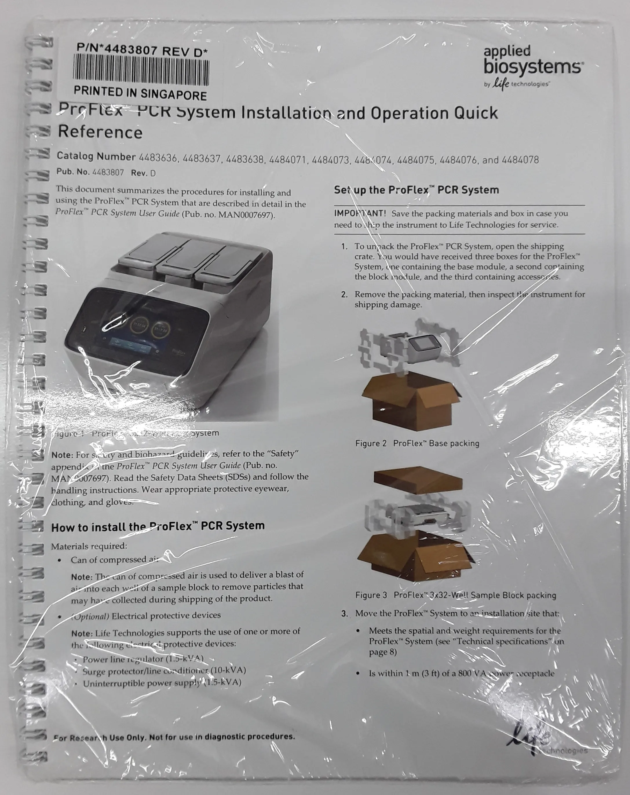 Applied Biosystems 4483636 PCR Thermal Cycler ProFlex Base